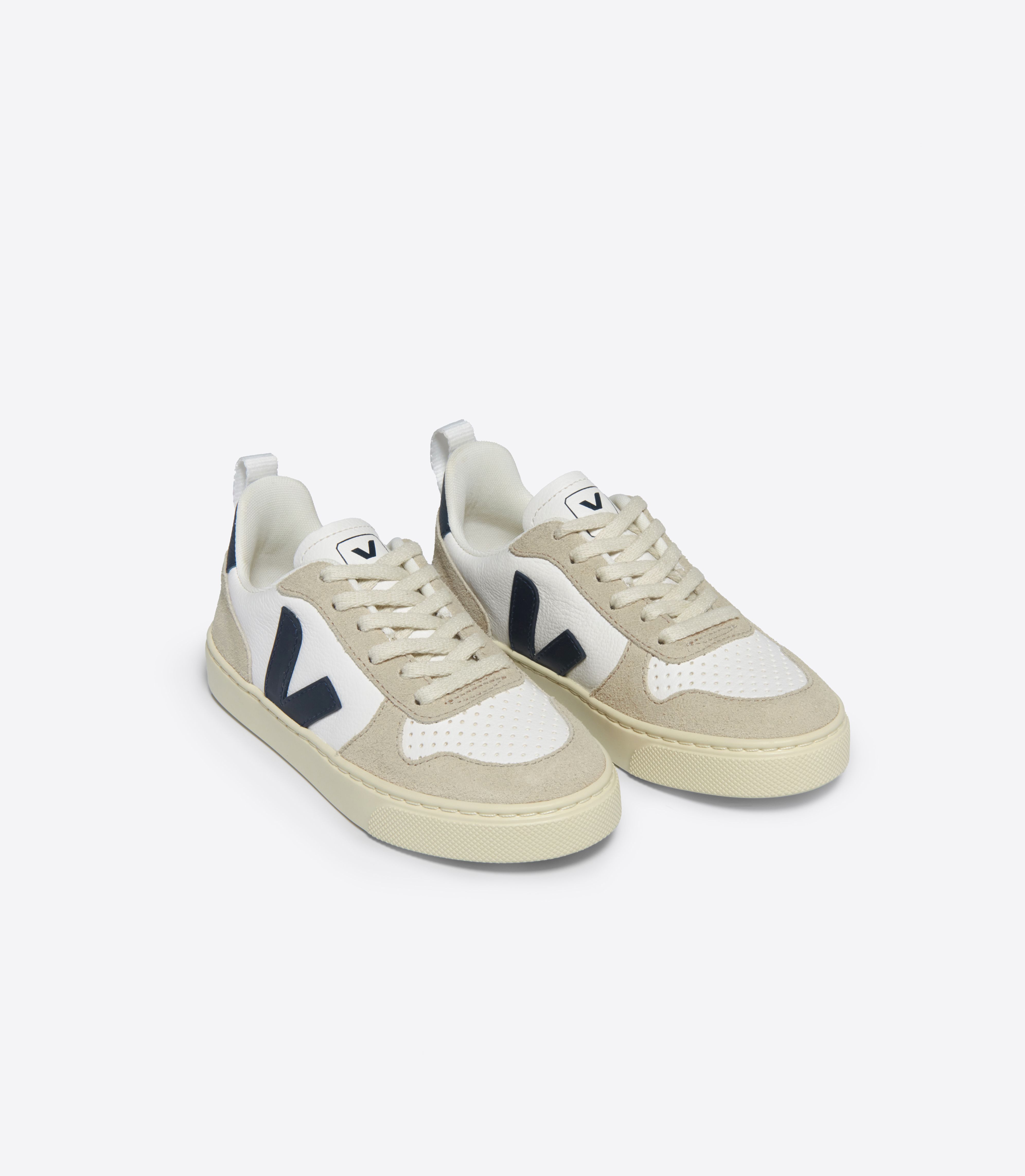 V-10 LACES LEATHER WHITE NAUTICO ALMOND