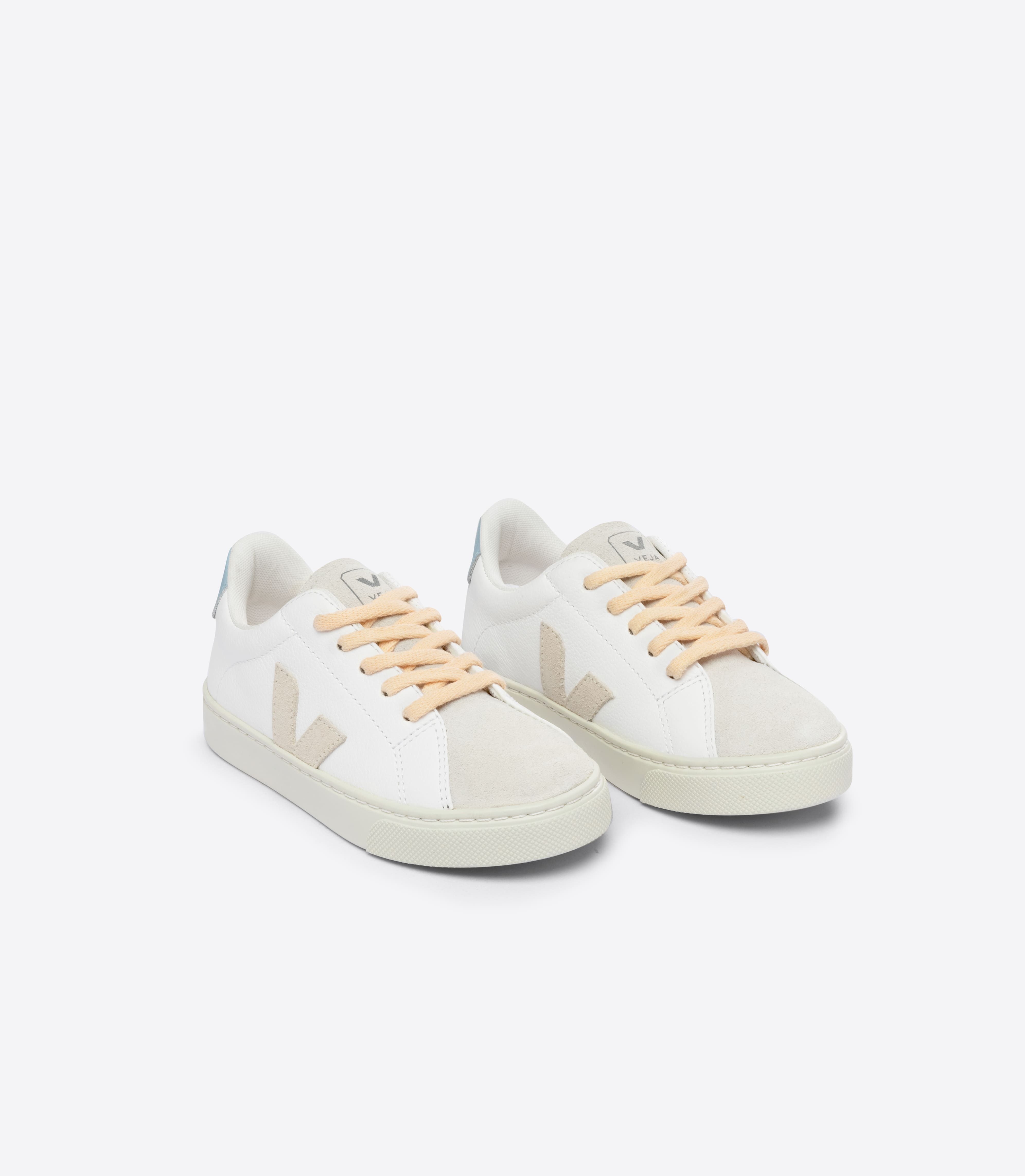 ESPLAR LACES LEATHER WHITE SABLE STEEL