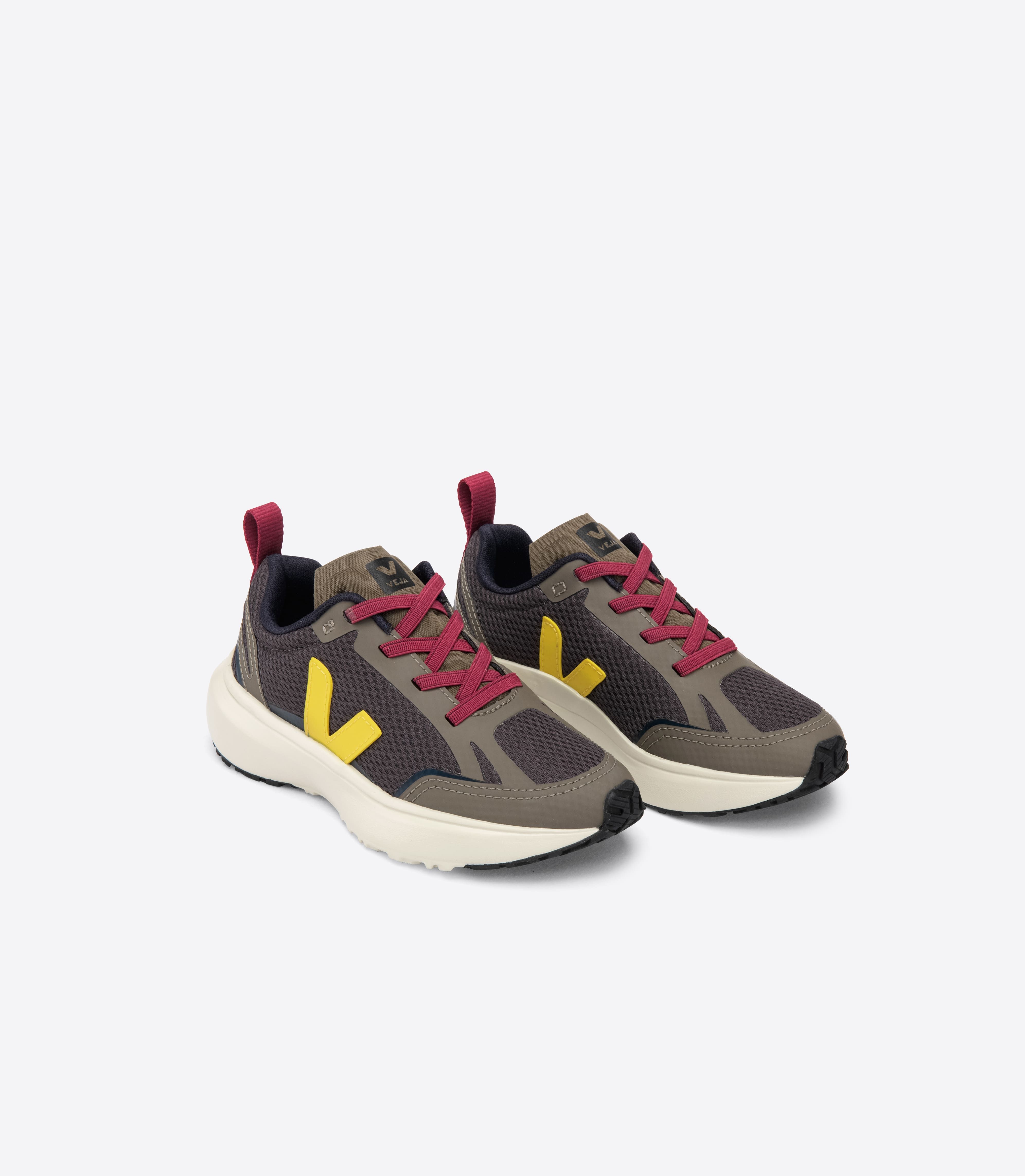 CANARY ELASTIC LACES ALVEOMESH GRAFITE TONIC