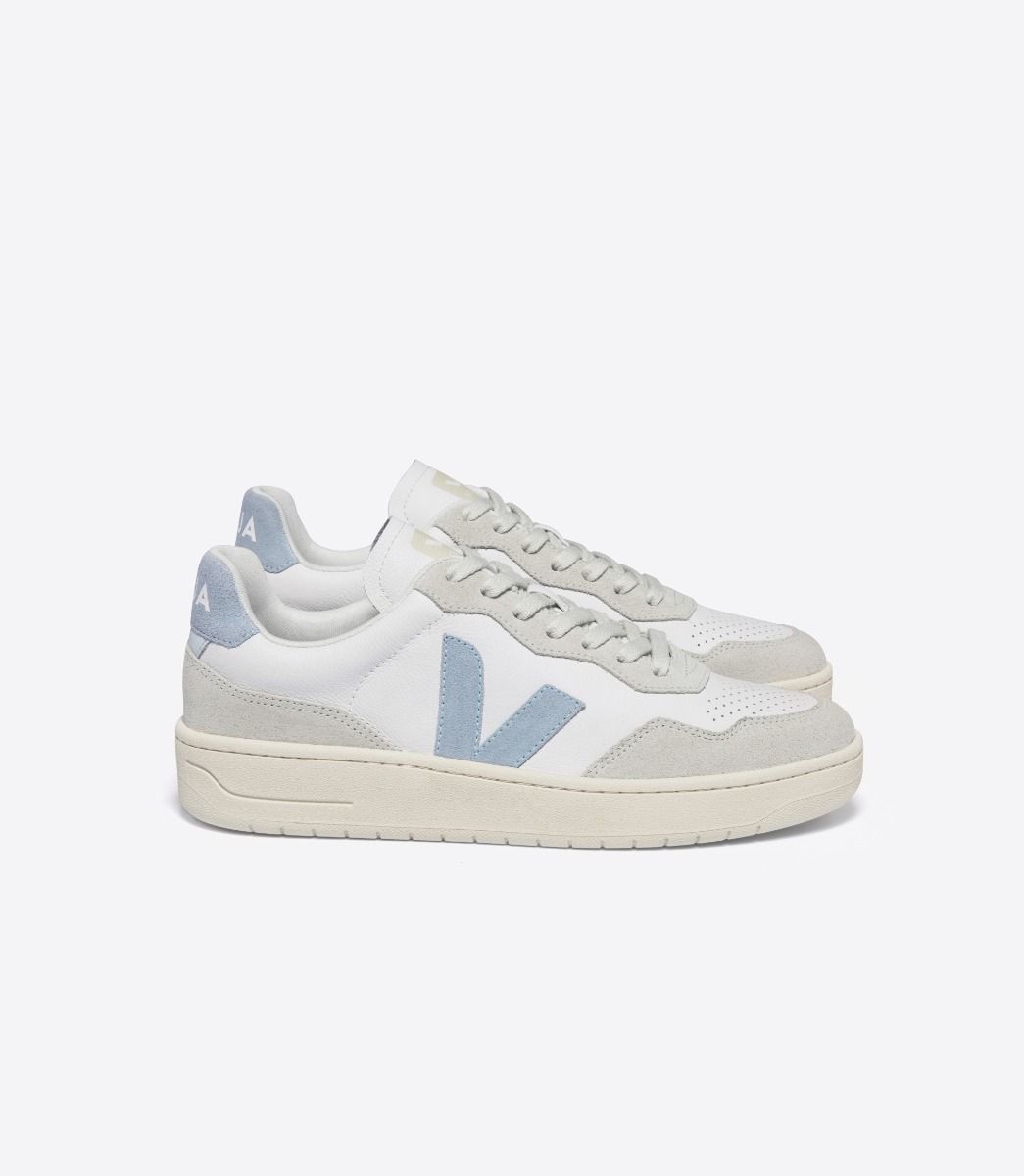 V-90 LEATHER WHITE STEEL