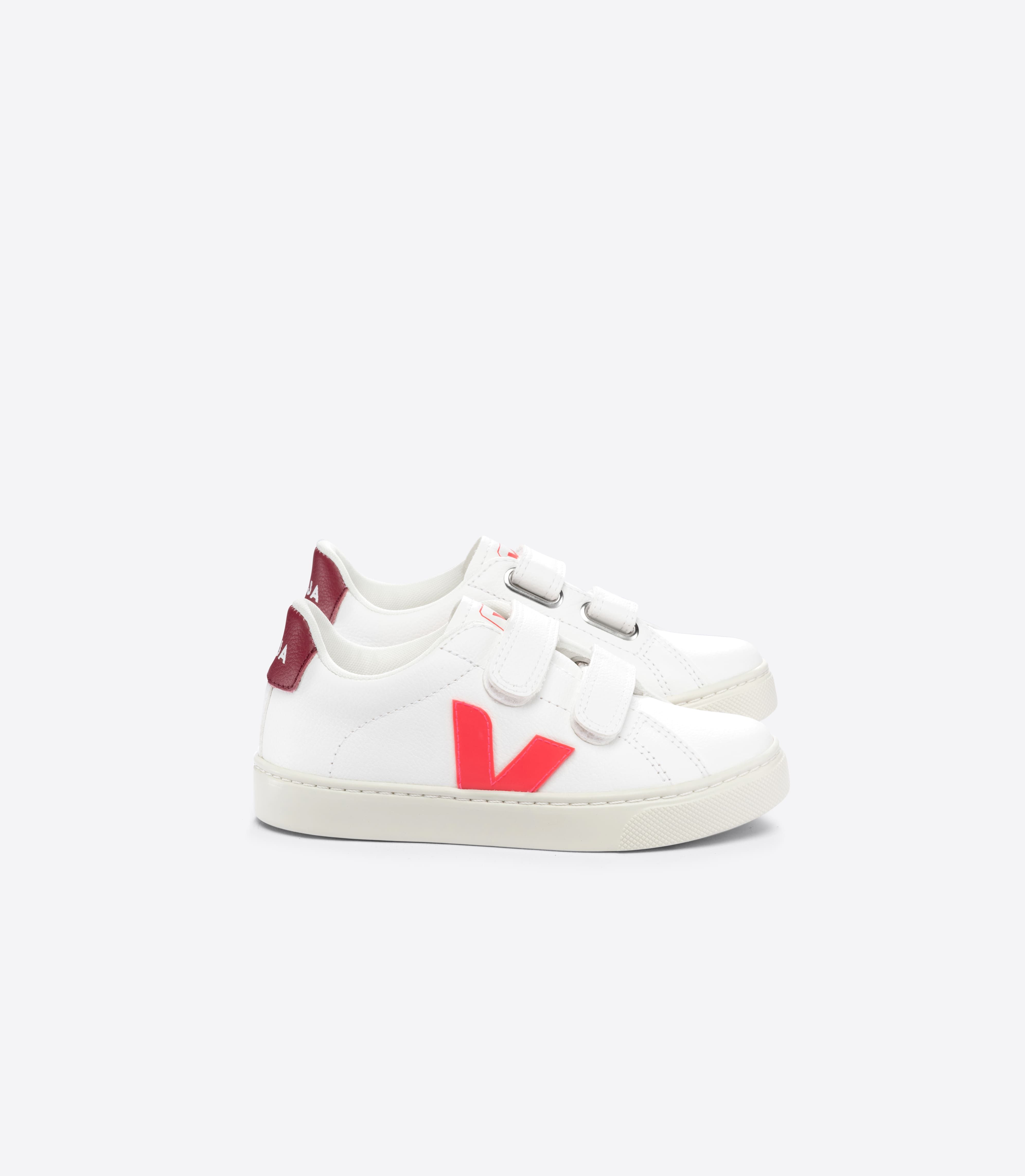 ESPLAR LEATHER WHITE ROSE FLUO MARSALA
