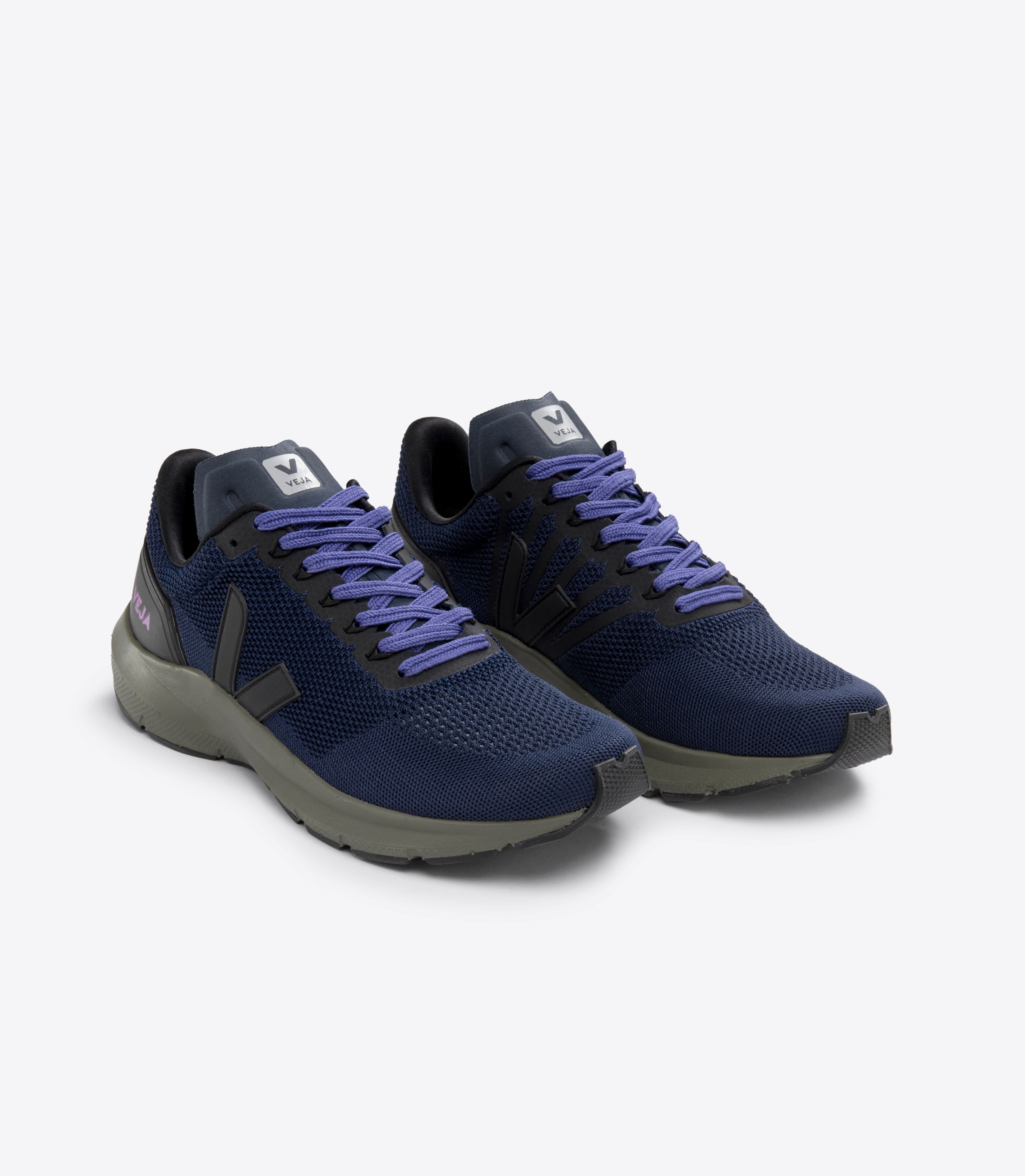 MARLIN V KNIT NIL BLACK KAKI SOLE