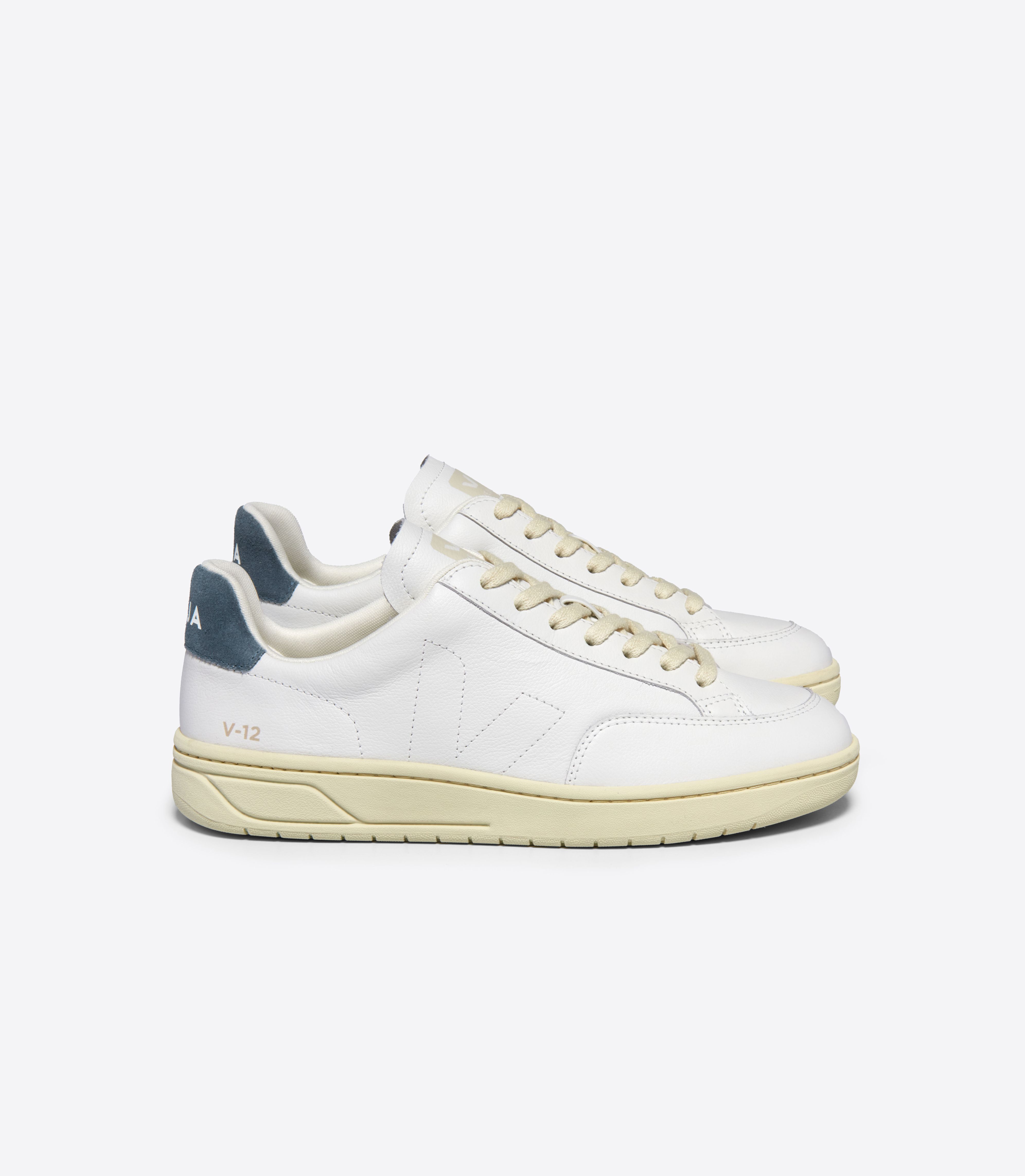 V-12 STITCH LEATHER WHITE CALIFORNIA