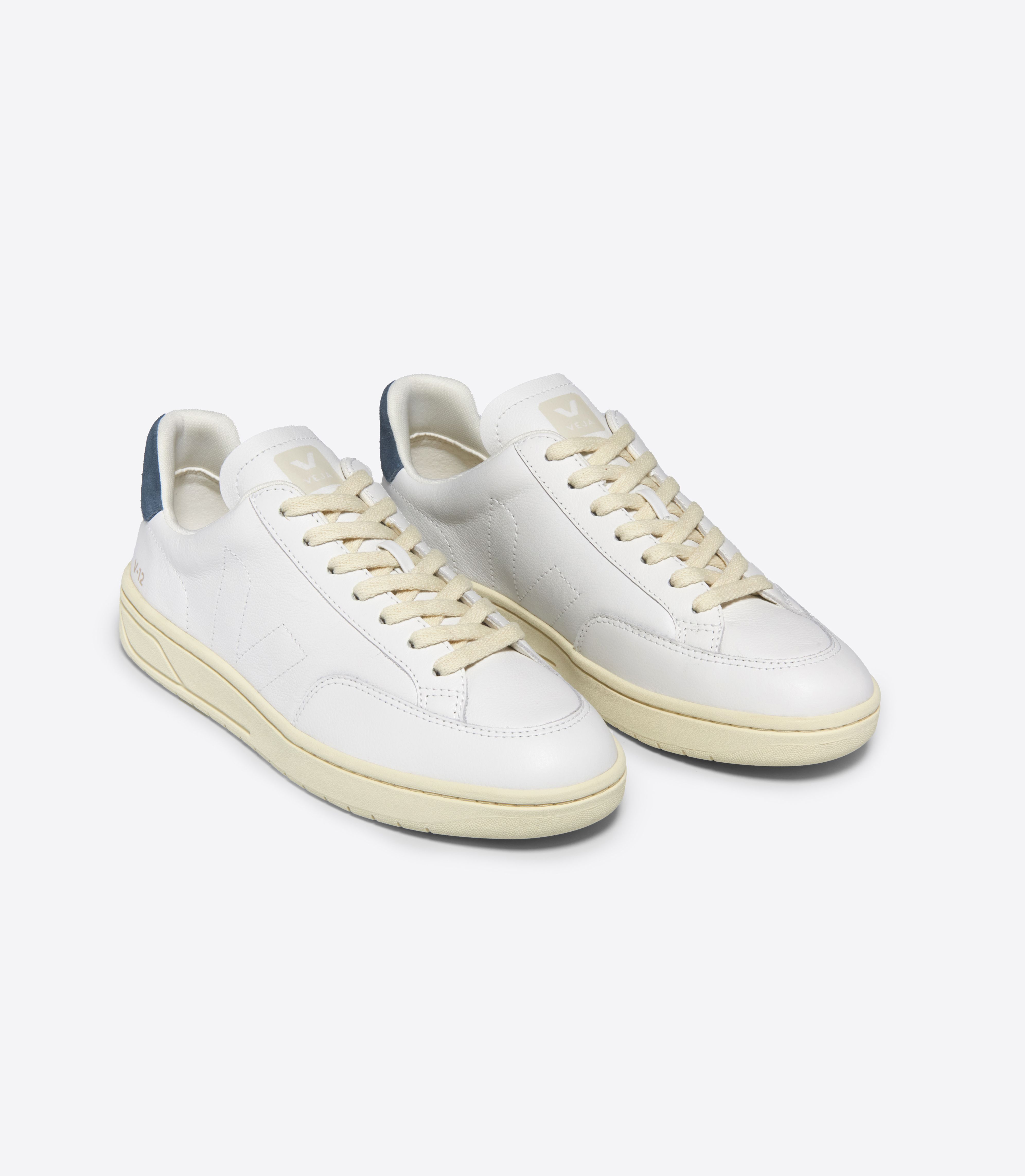 V-12 STITCH LEATHER WHITE CALIFORNIA
