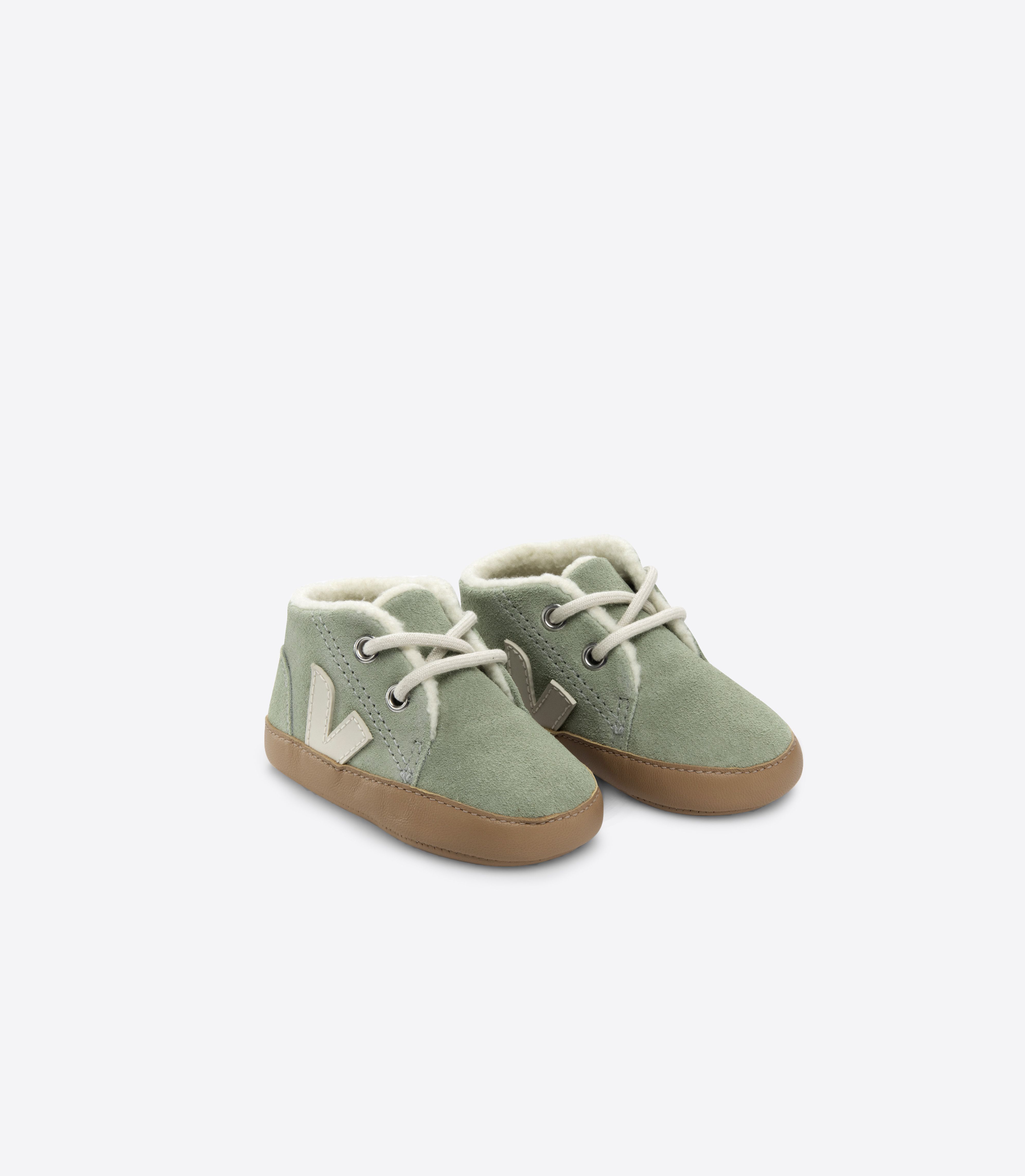 BABY FURED SUEDE CLAY PIERRE