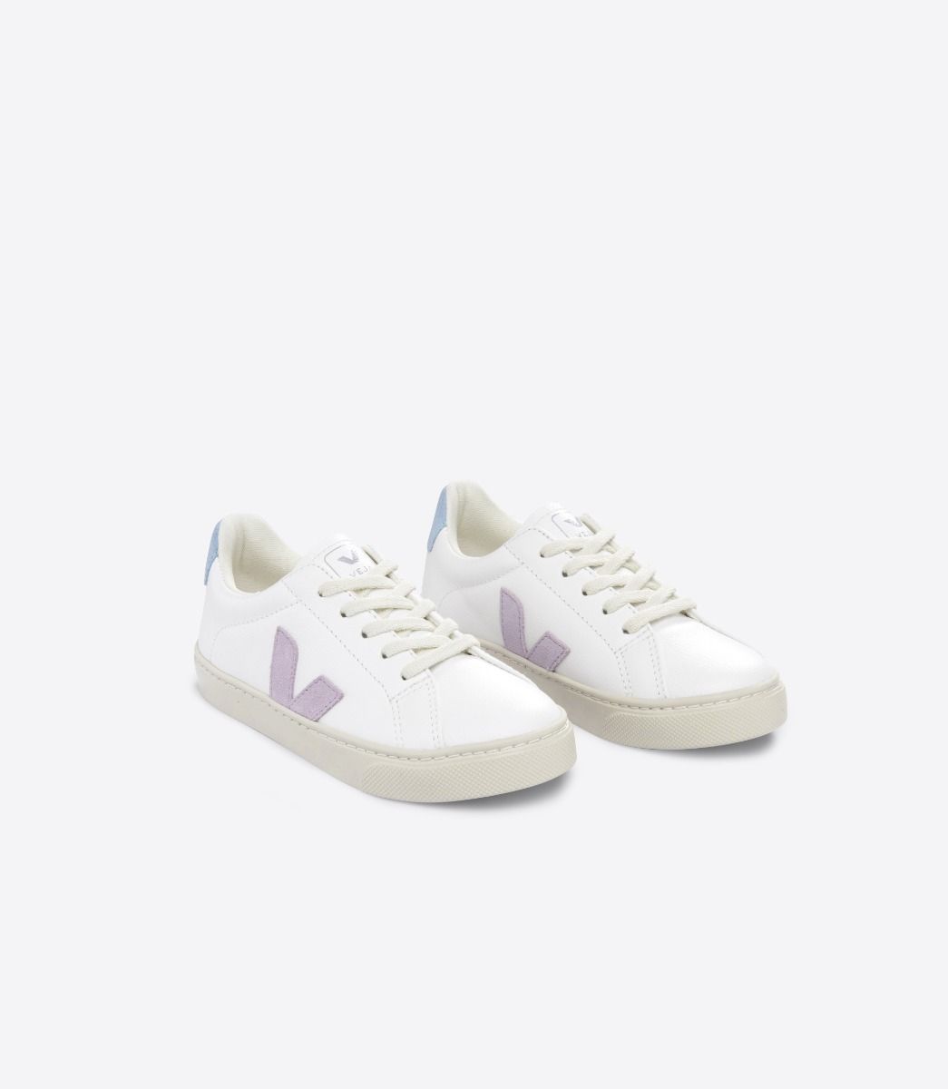 ESPLAR LACES LEATHER WHITE PARME STEEL