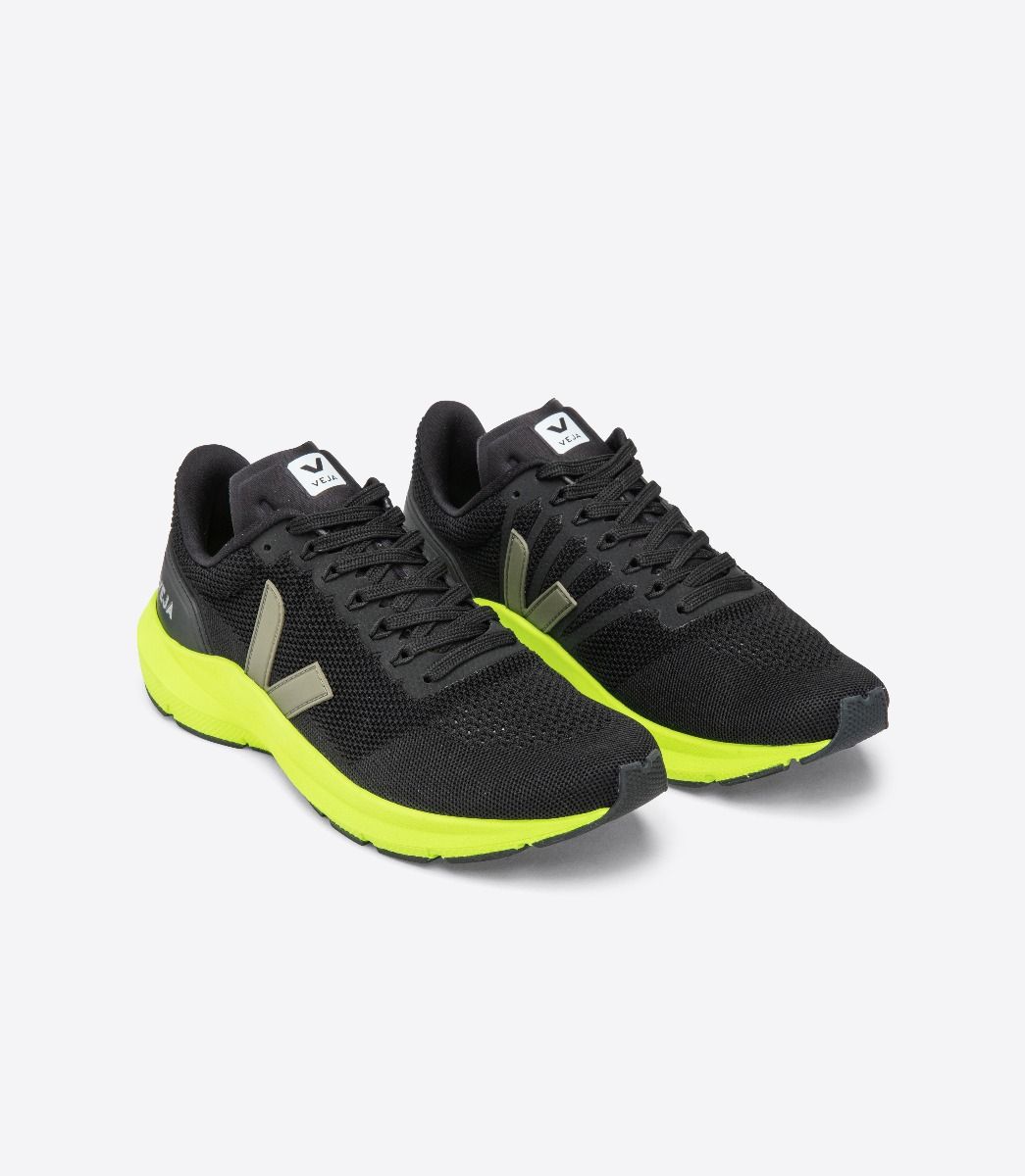 MARLIN LT V-KNIT BLACK KAKI JAUNE FLUO