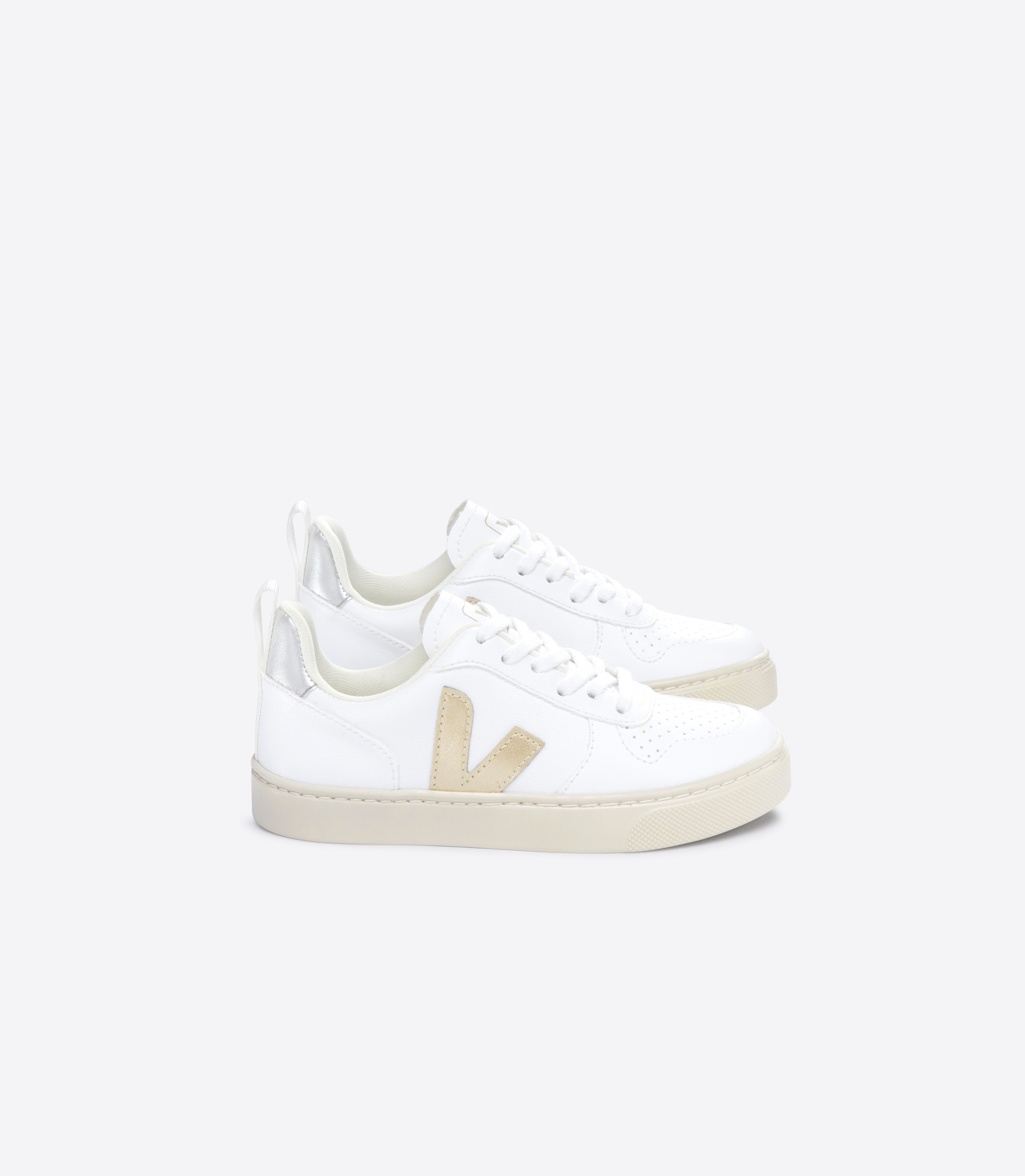 V-10 LACES CWL WHITE PLATINE SILVER