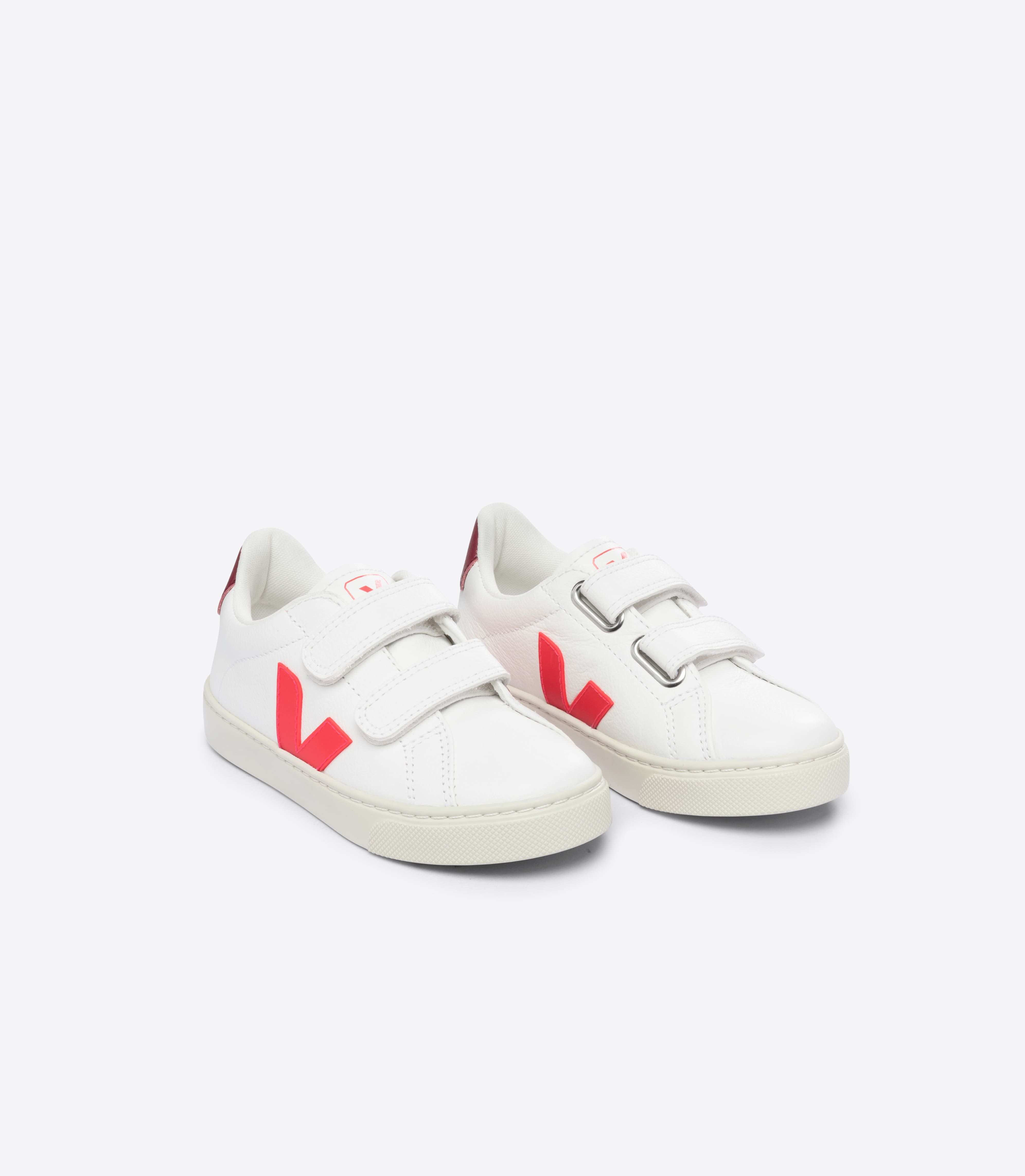 ESPLAR LEATHER WHITE ROSE FLUO MARSALA
