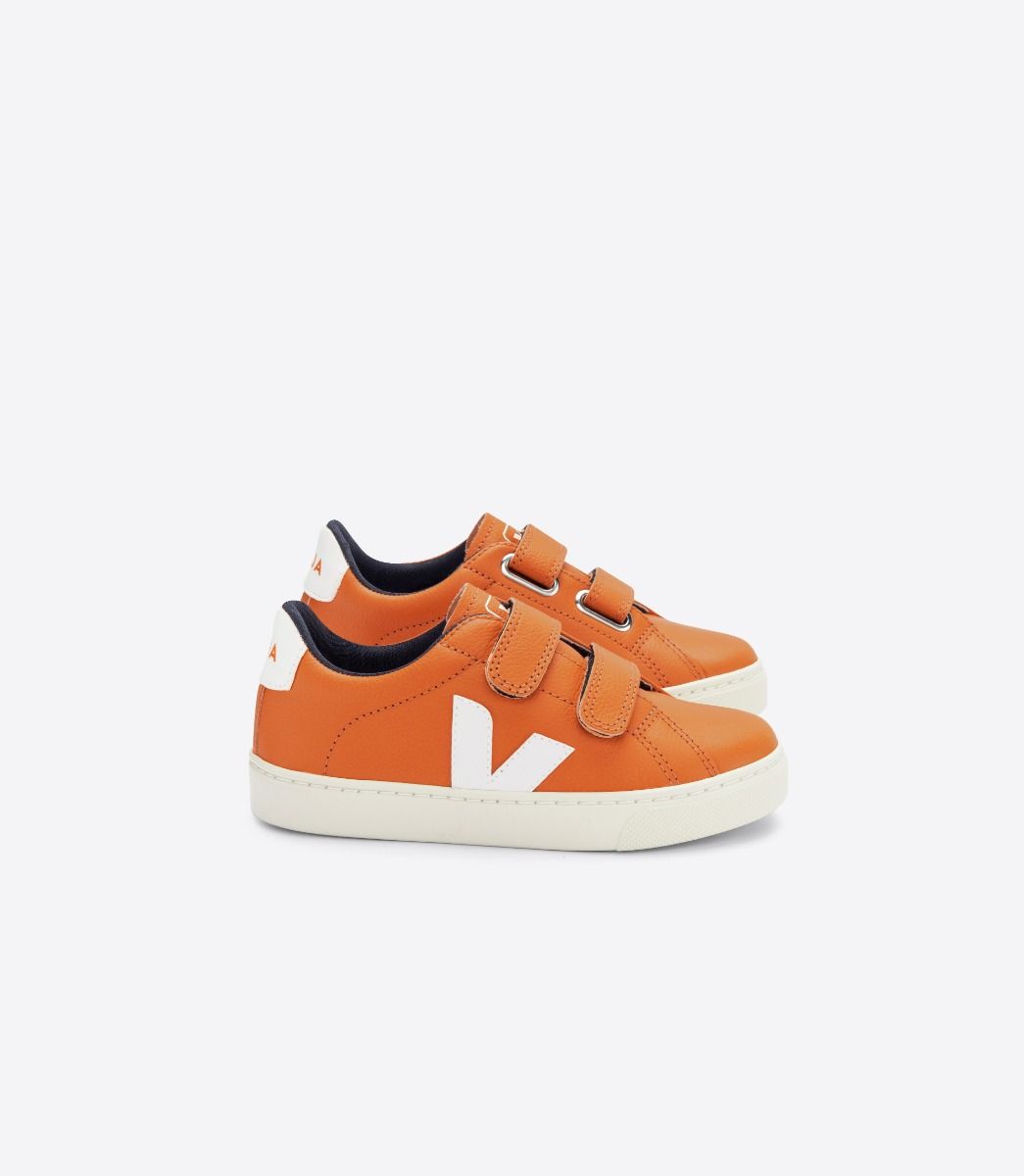 ESPLAR LEATHER PUMPKIN WHITE