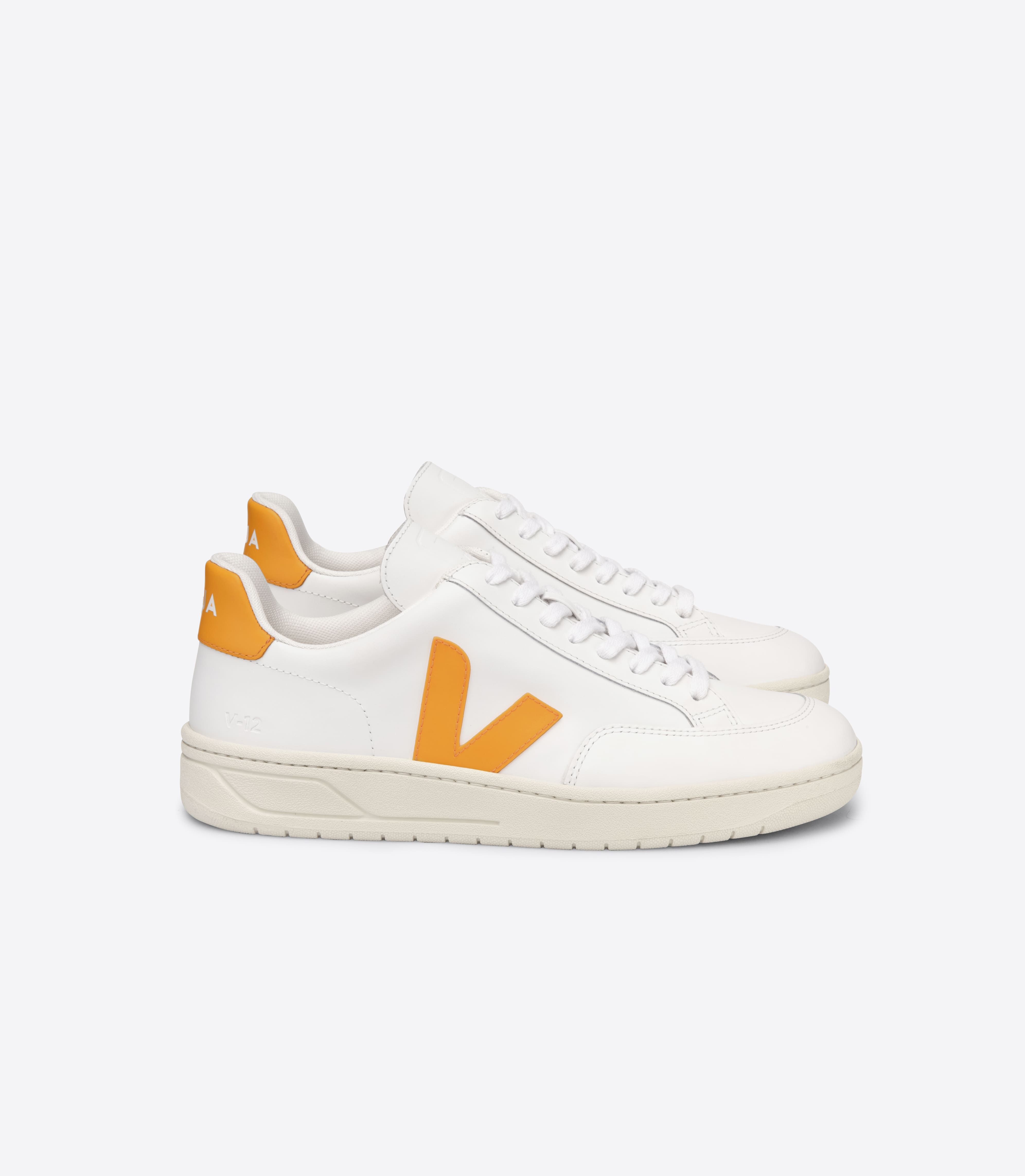 V-12 LEATHER WHITE OURO