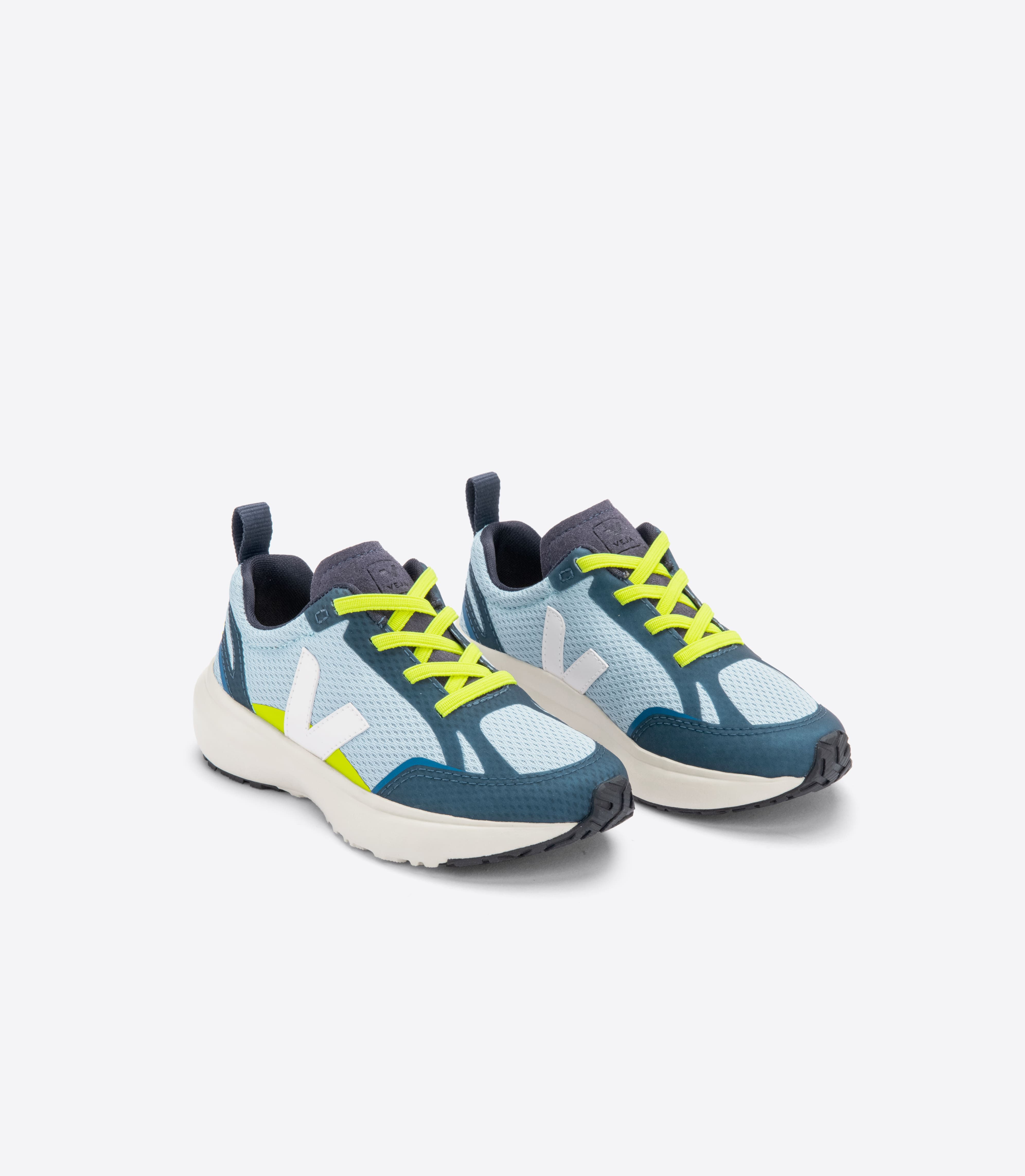 CANARY ELASTIC LACES ALVEOMESH STEEL WHITE