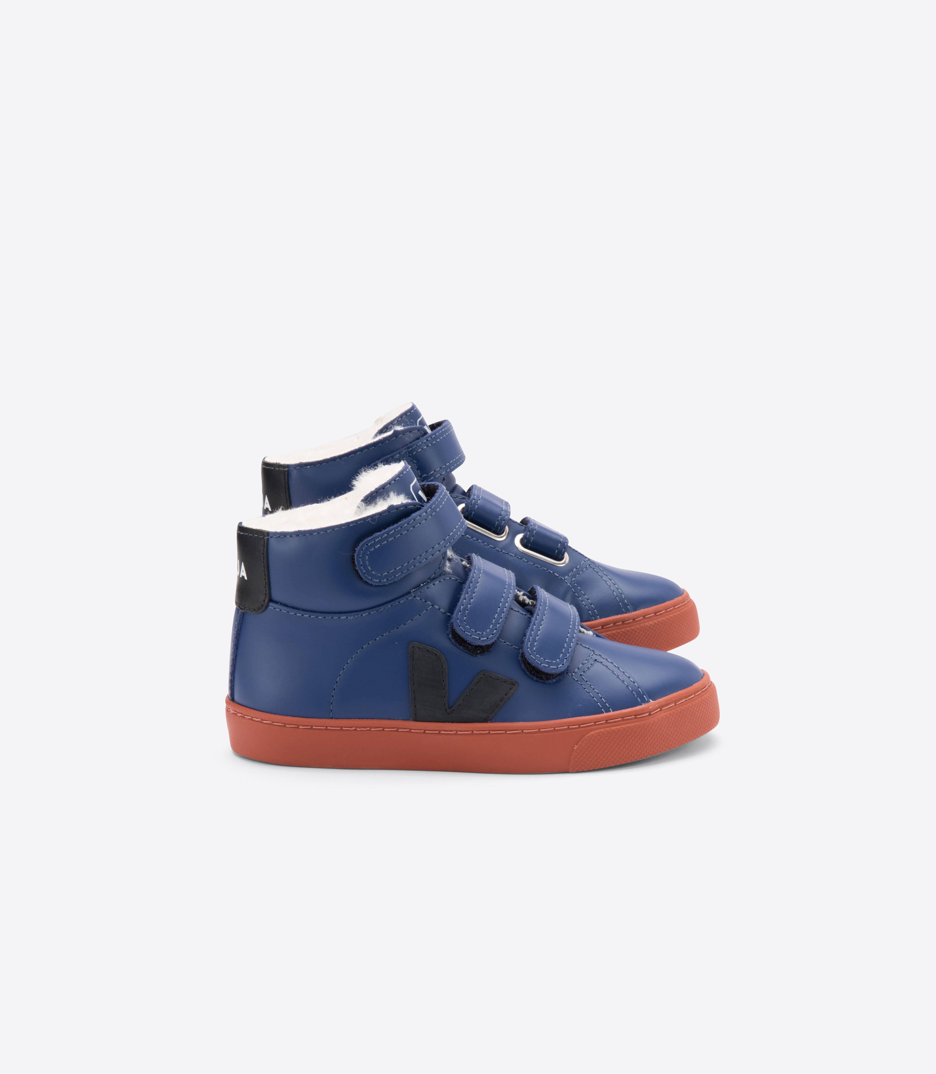 ESPLAR MID FURED LEATHER COBALT RUST