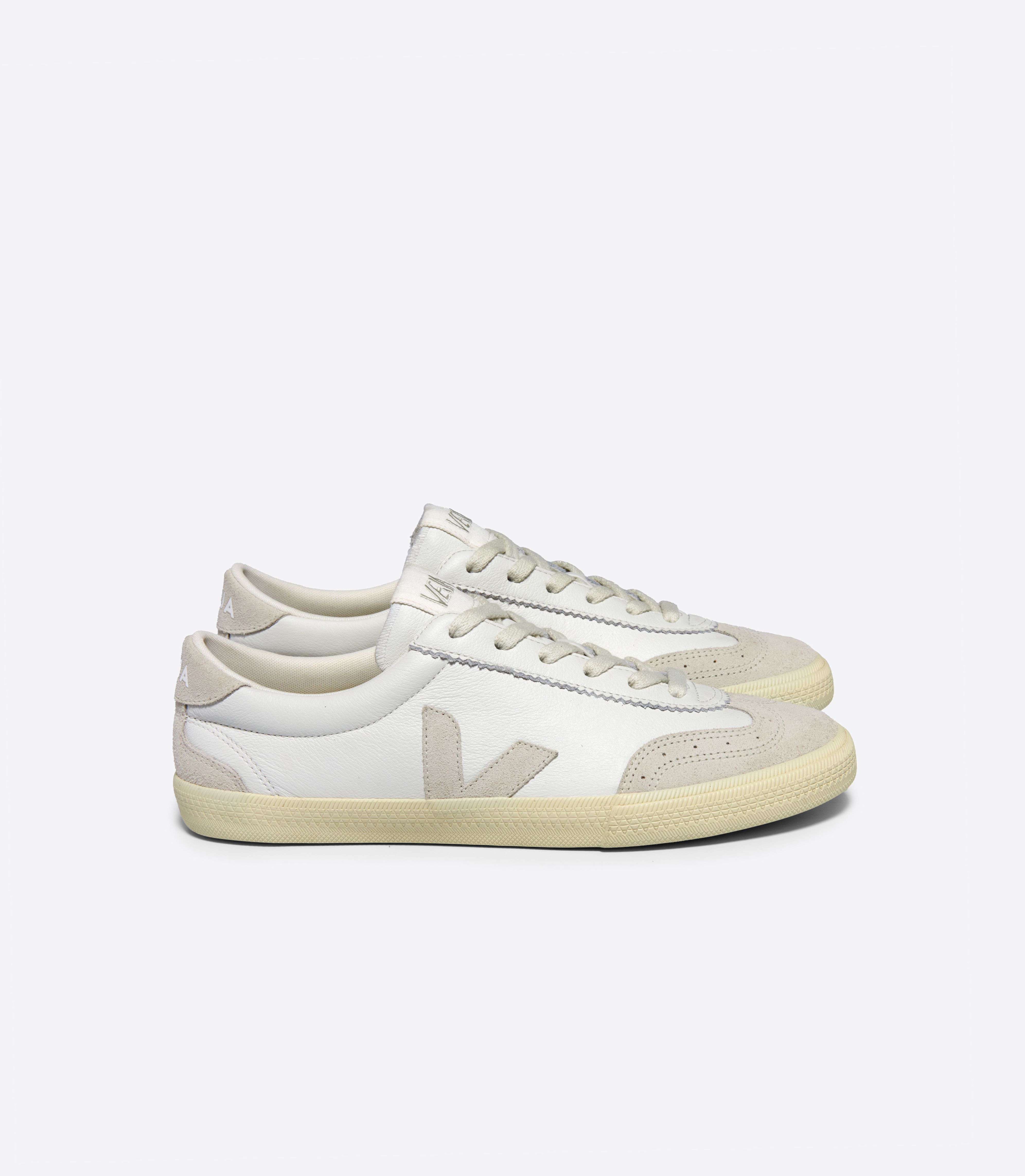 VOLLEY LEATHER WHITE NATURAL