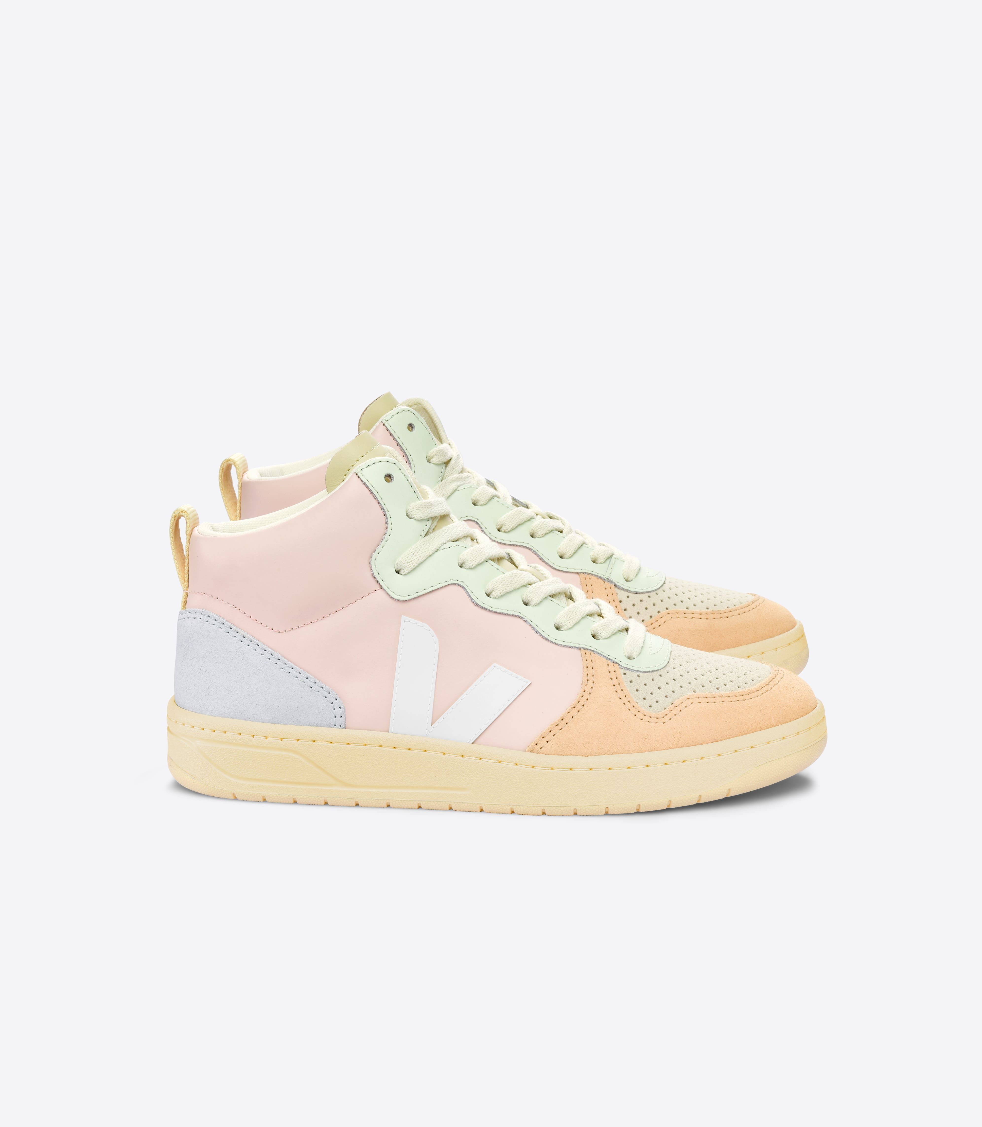 V-15 LEATHER PETALE WHITE MULTICO