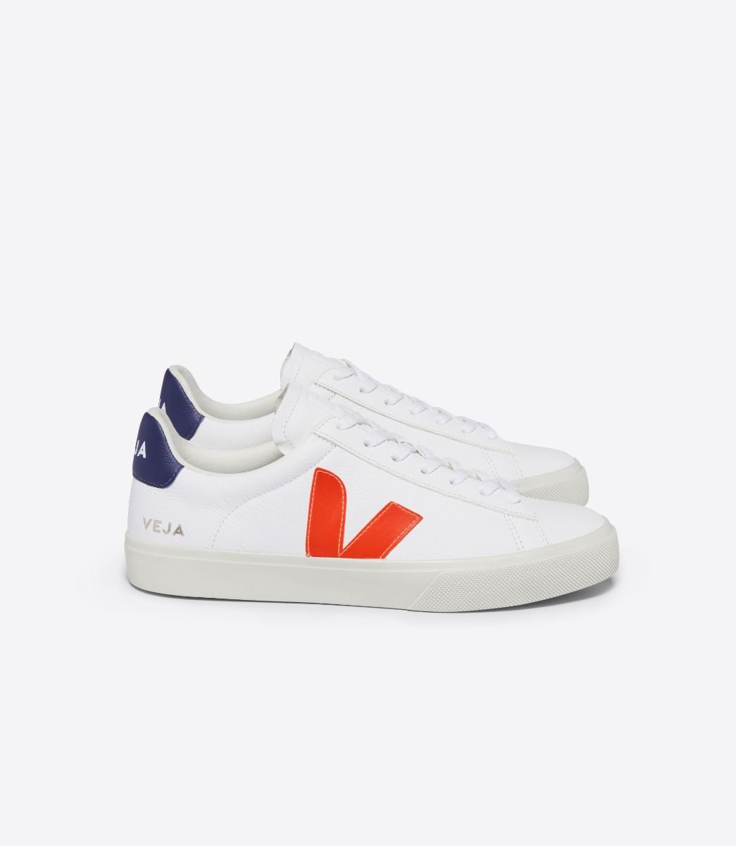 CAMPO LEATHER WHITE COBALT ORANGE FLUO