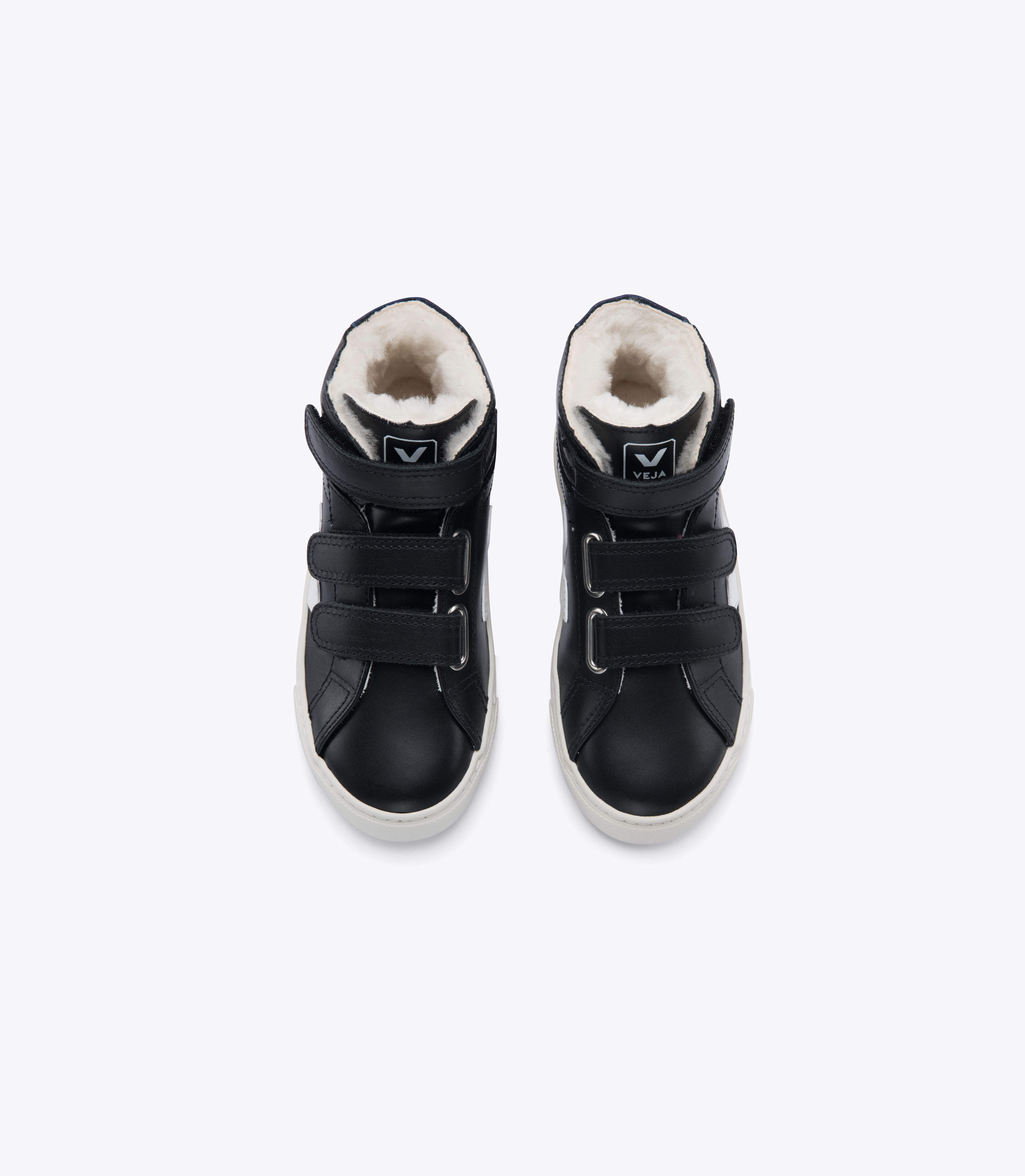 ESPLAR MID FURED LEATHER BLACK COBALT
