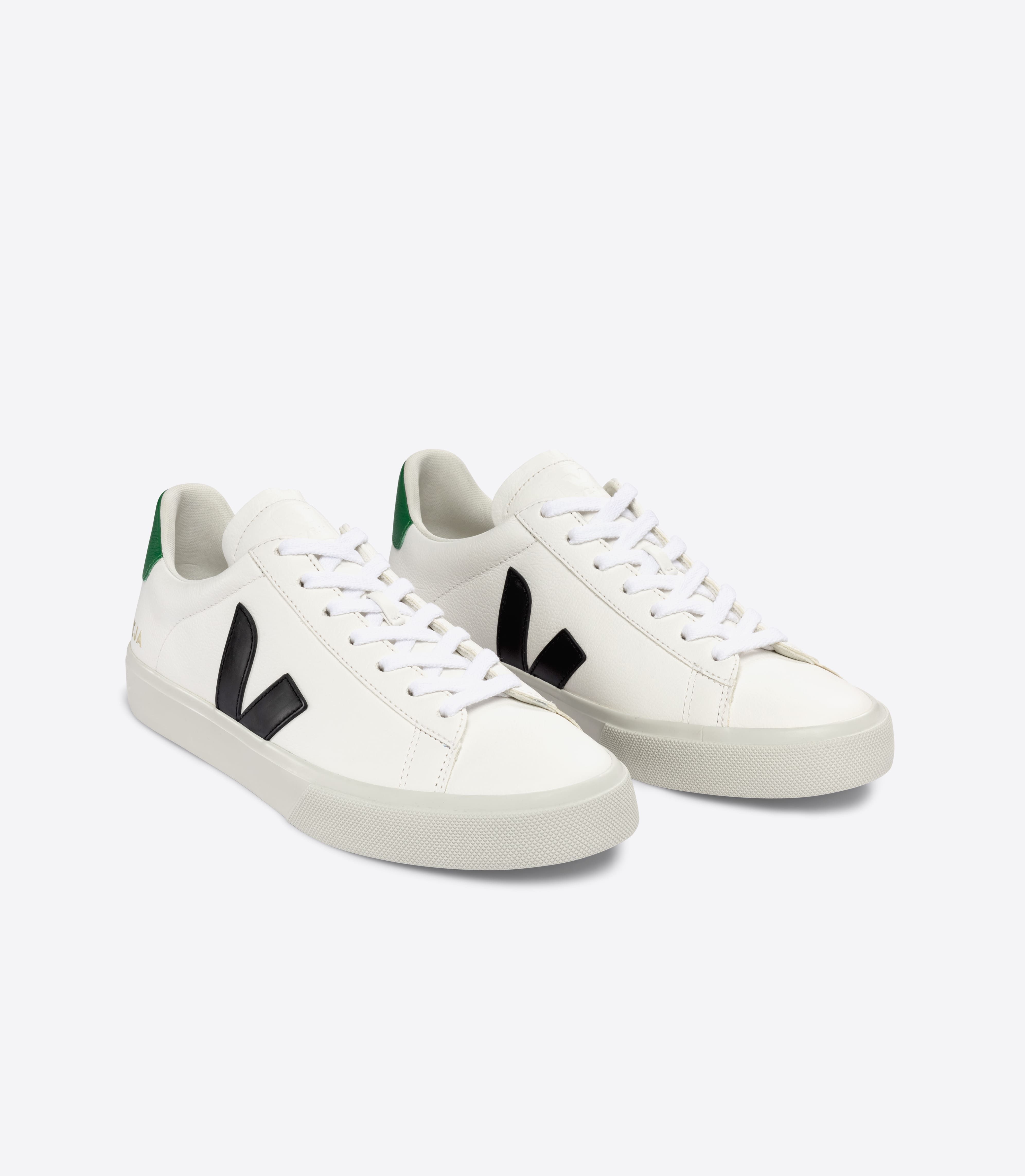 CAMPO LEATHER WHITE BLACK EMERAUDE