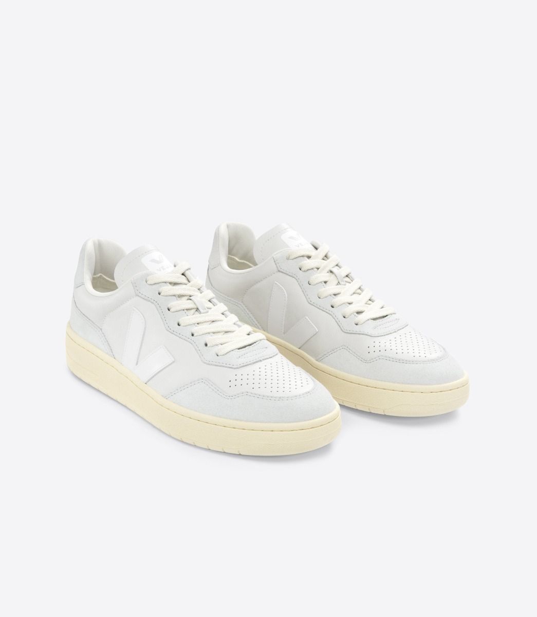 V-90 LEATHER GRAVEL WHITE