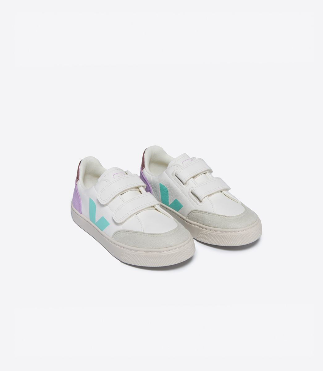 V-12 LEATHER WHITE MULTICO ORCHID