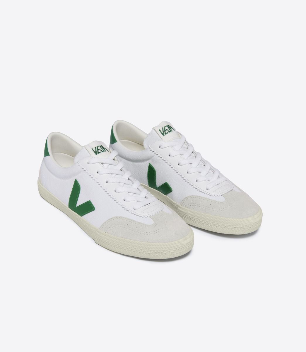 VOLLEY CANVAS WHITE EMERAUDE