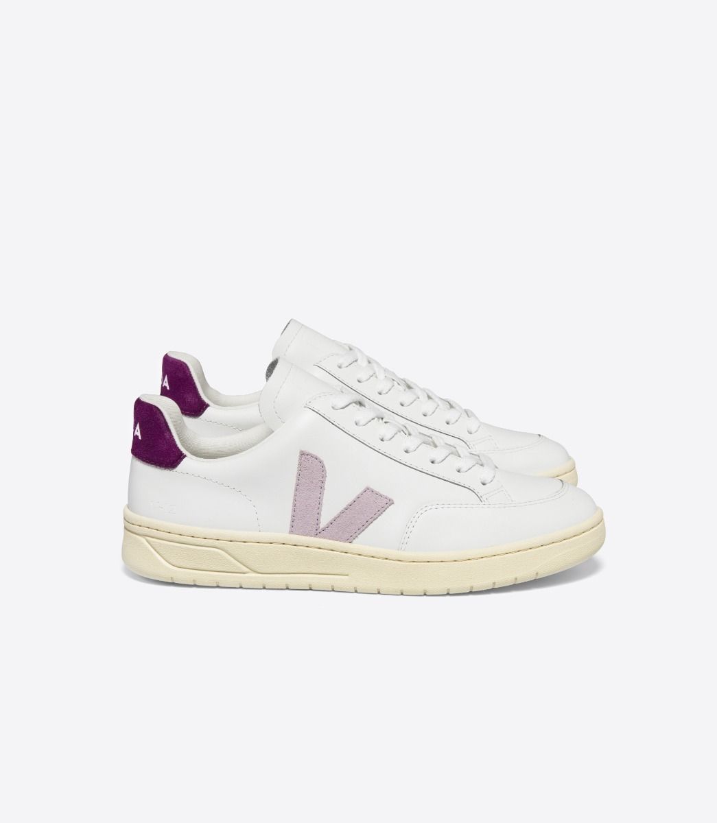 V-12 LEATHER WHITE PARME MAGENTA