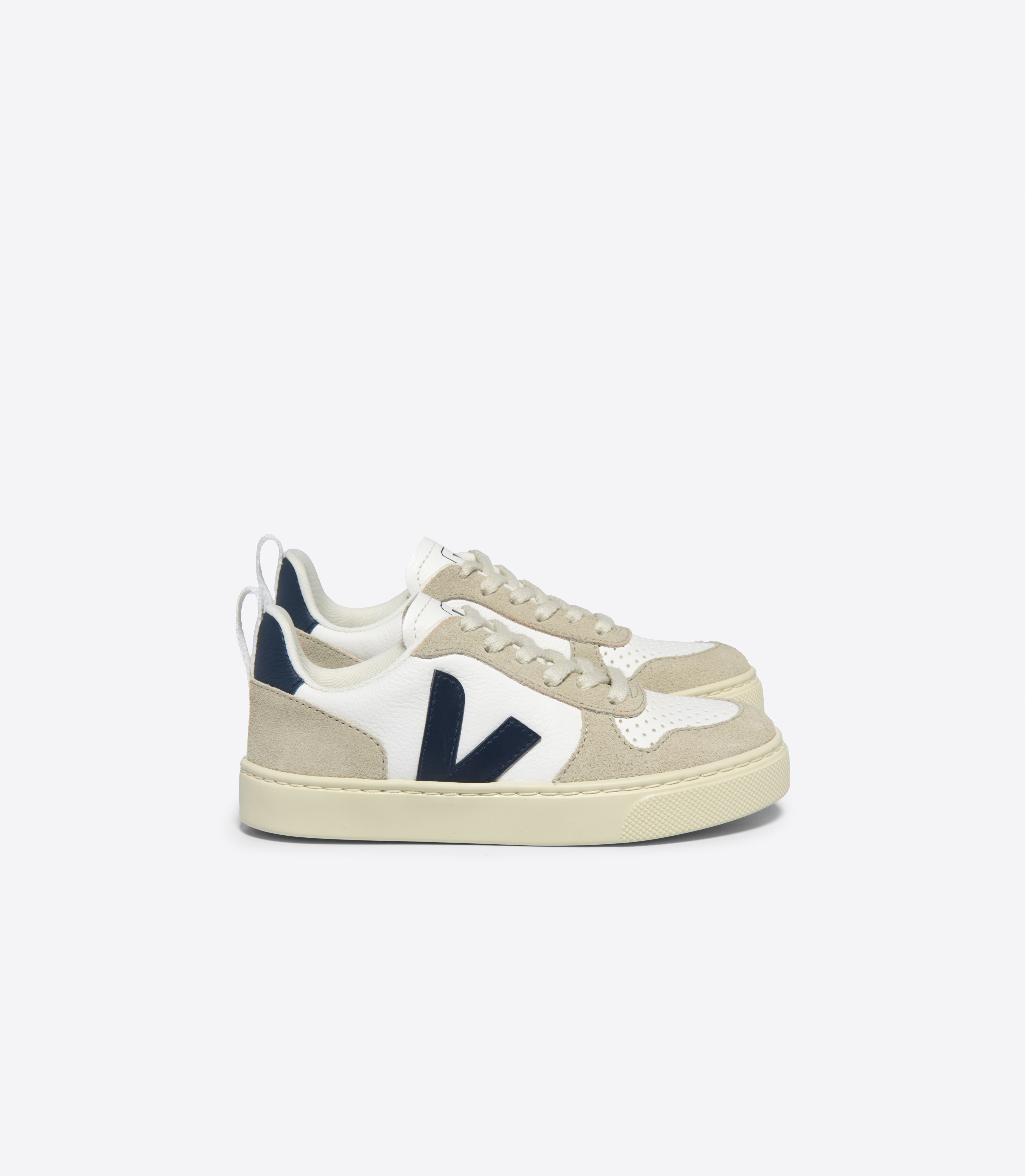 V-10 LACES LEATHER WHITE NAUTICO ALMOND