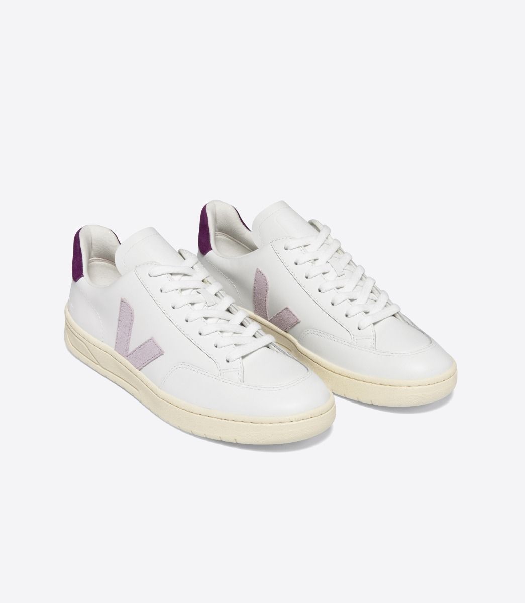 V-12 LEATHER WHITE PARME MAGENTA