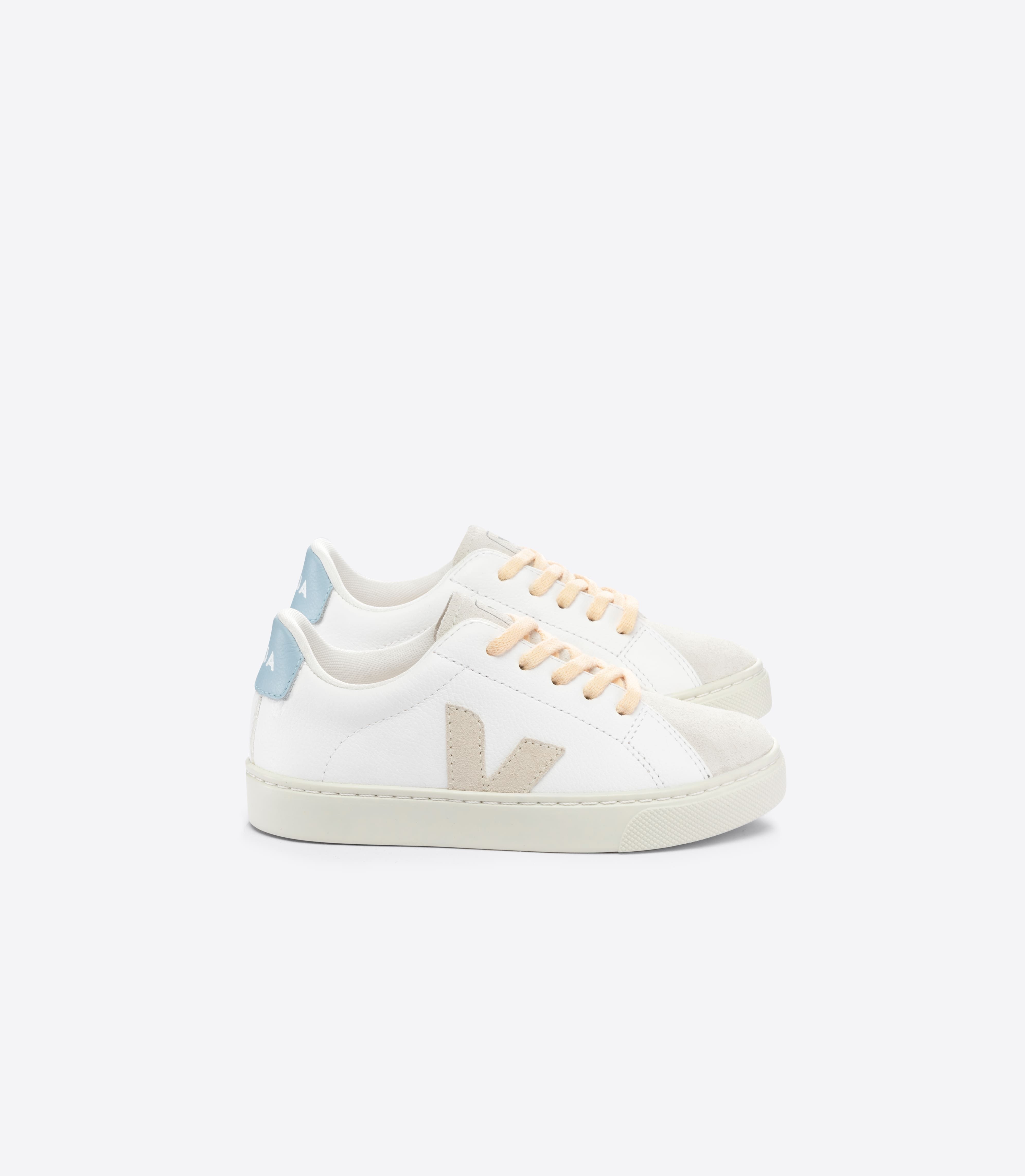 ESPLAR LACES LEATHER WHITE SABLE STEEL