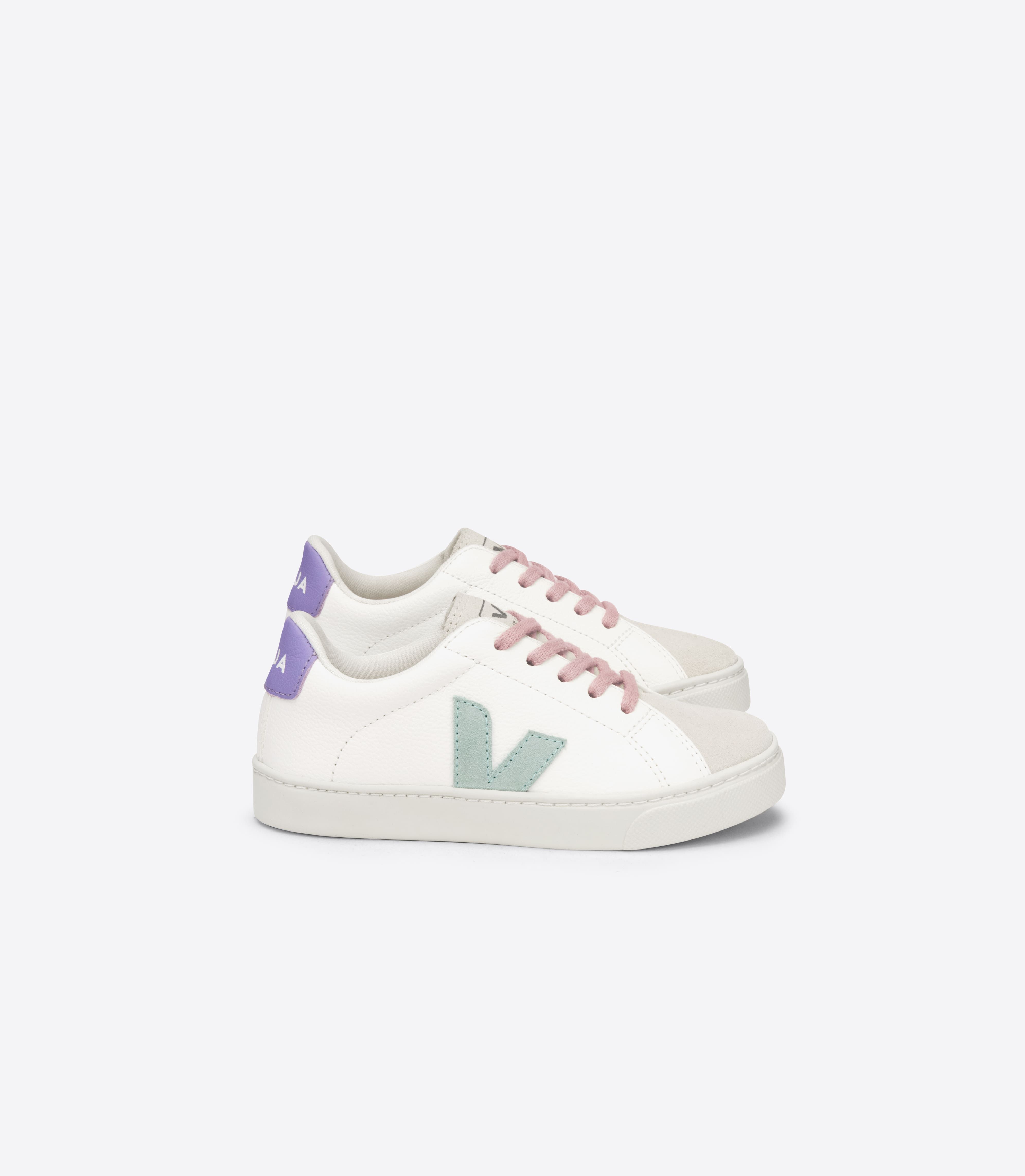 ESPLAR LACES LEATHER WHITE MATCHA LAVANDE