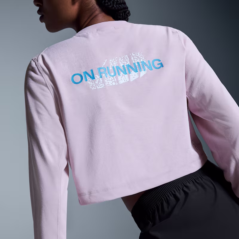 Women's Train Long-T Crop Graphic