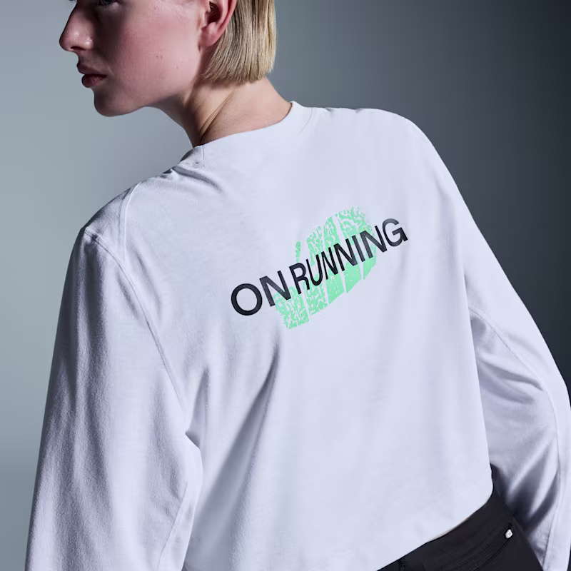 Women's Train Long-T Crop Graphic