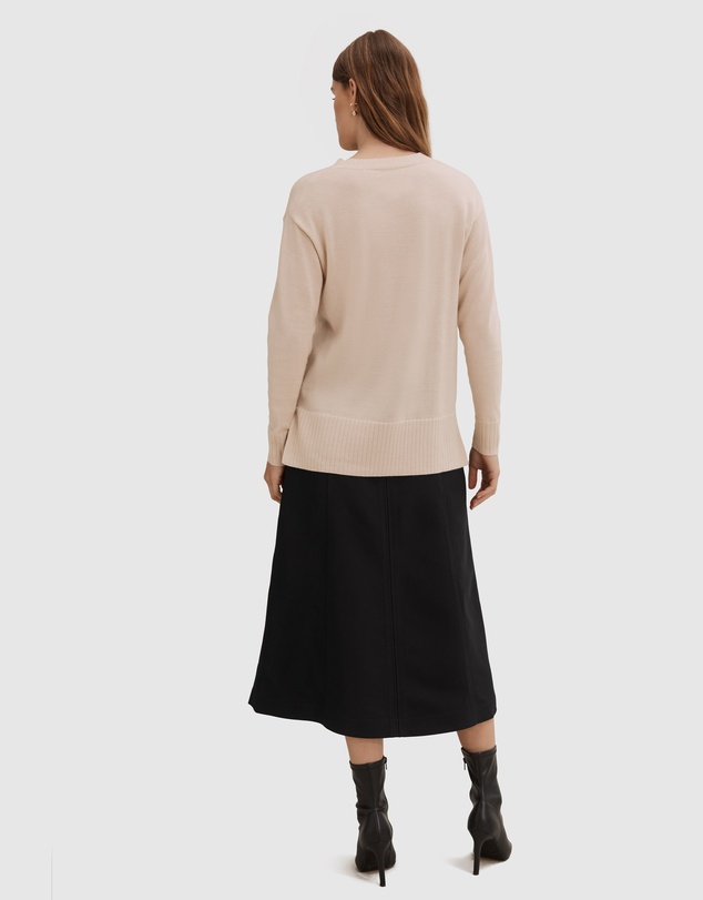 Country Road Verified Australian Merino Wool V-neck Knit