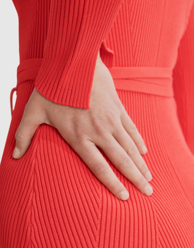 Country Road Textured Rib Dress