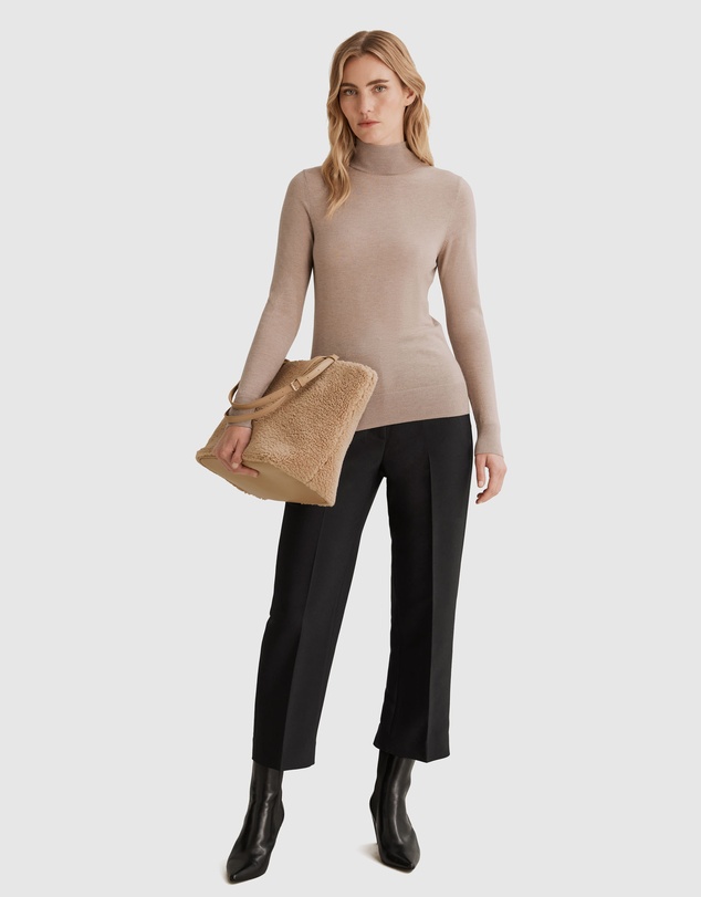 Country Road Australian Merino Wool Silk Long Sleeve Knit