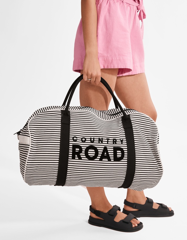 Country Road Flocked Stripe Tote
