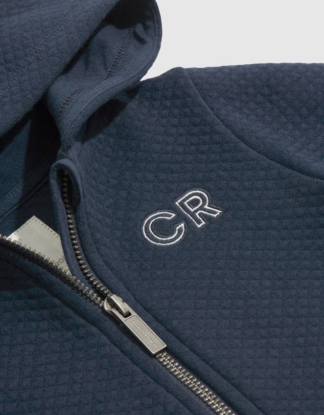 Country Road Unisex Organically Grown Cotton Quilted Hooded Sweat