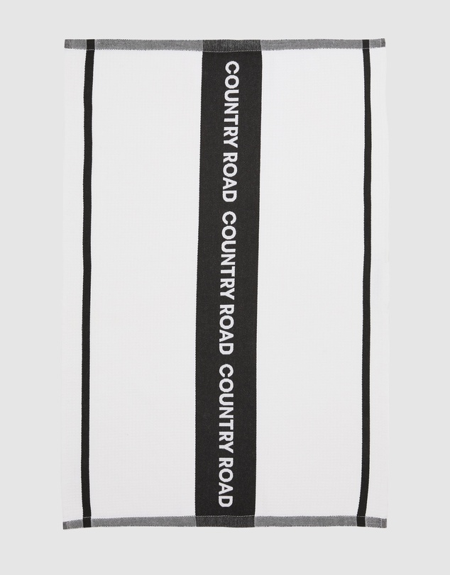 Country Road Australian Cotton Cr Logo Tea Towel