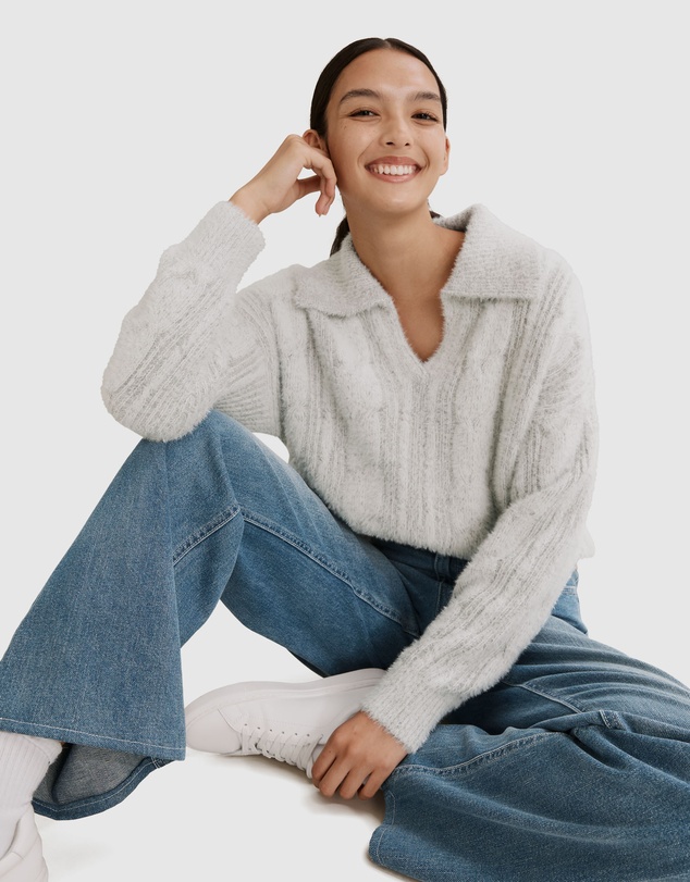 Country Road Teen Cable Knit Pullover