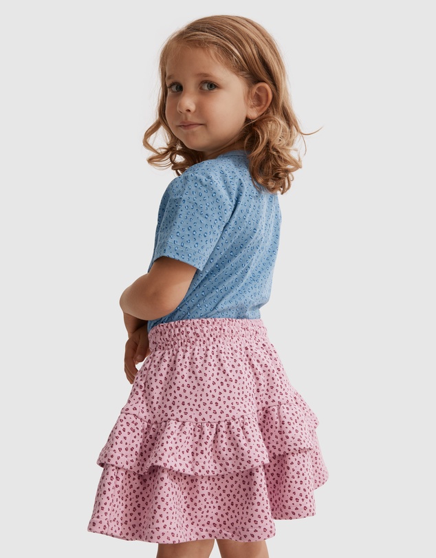 Country Road Australian Cotton Leopard Sweat Skirt