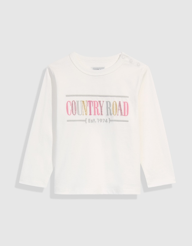 Country Road Verified Australian Cotton Long Sleeve Heritage T-Shirt