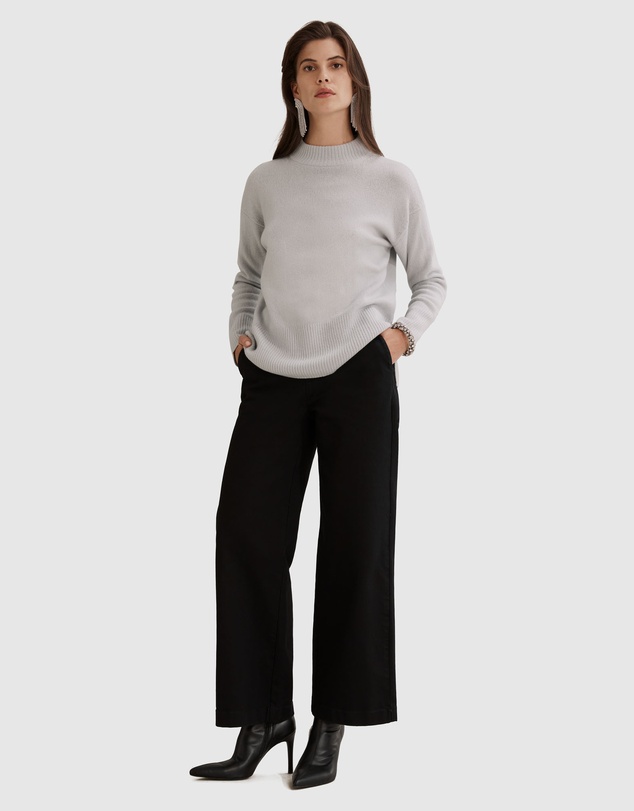 Country Road Australian Merino Wool Rib Detail Pullover