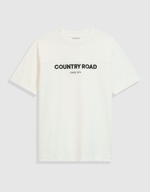 Country Road Teen Recycled Cotton Short Sleeve Logo Longline T-Shirt