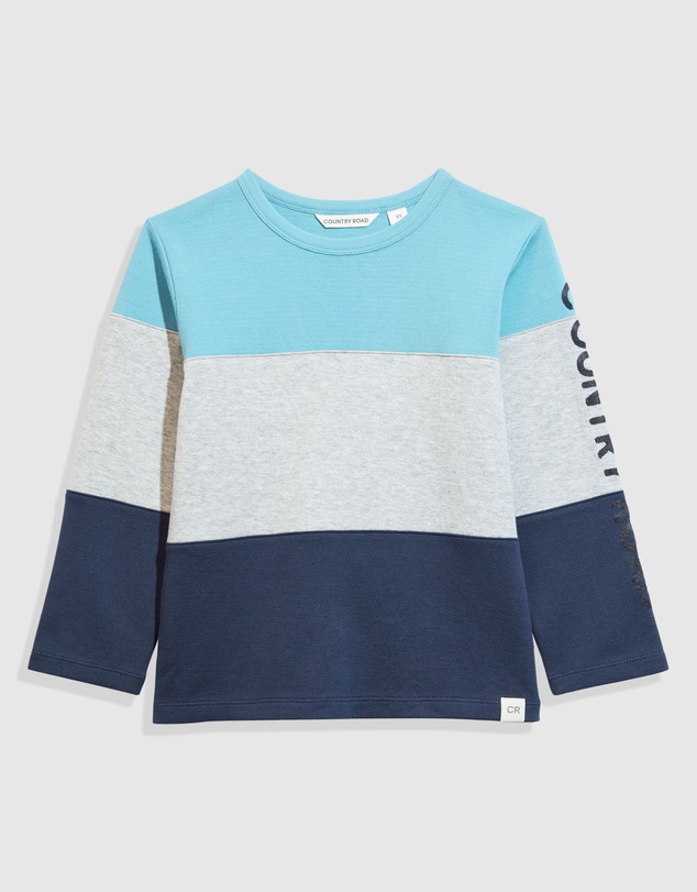 Country Road Organically Grown Cotton Block Stripe T-Shirt