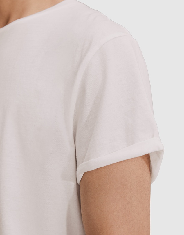 Country Road Short Sleeve Longline Garment Dyed T-Shirt