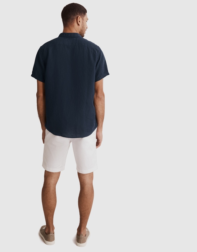 Country Road Short Sleeve Regular Fit Organically Grown Linen Shirt