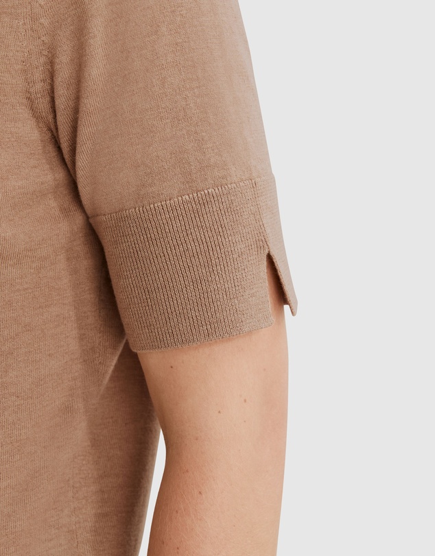 Country Road Australian Merino Wool Silk Short Sleeve Knit