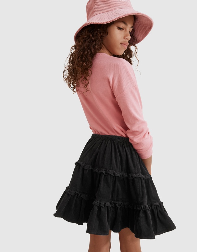 Country Road Tiered Cord Skirt
