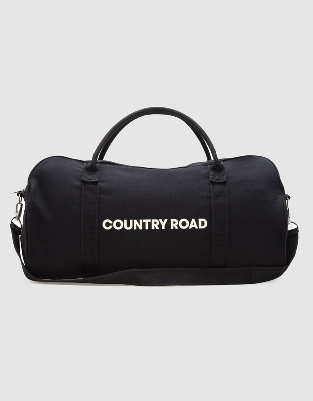 Country Road Zip Canvas Logo Tote