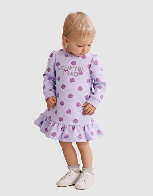 Country Road Organically Grown Cotton Apple Logo Sweat Dress